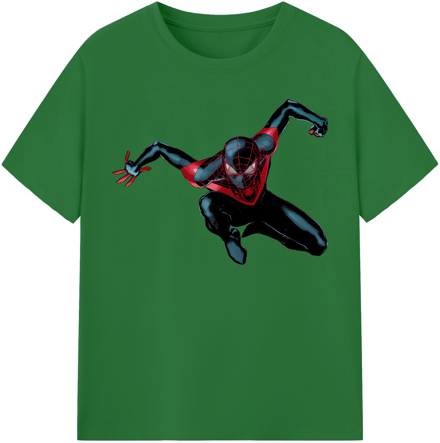 （画像用） Spider Man スパイダーマン 綿100％半袖Tシャツ（フロントプリント）