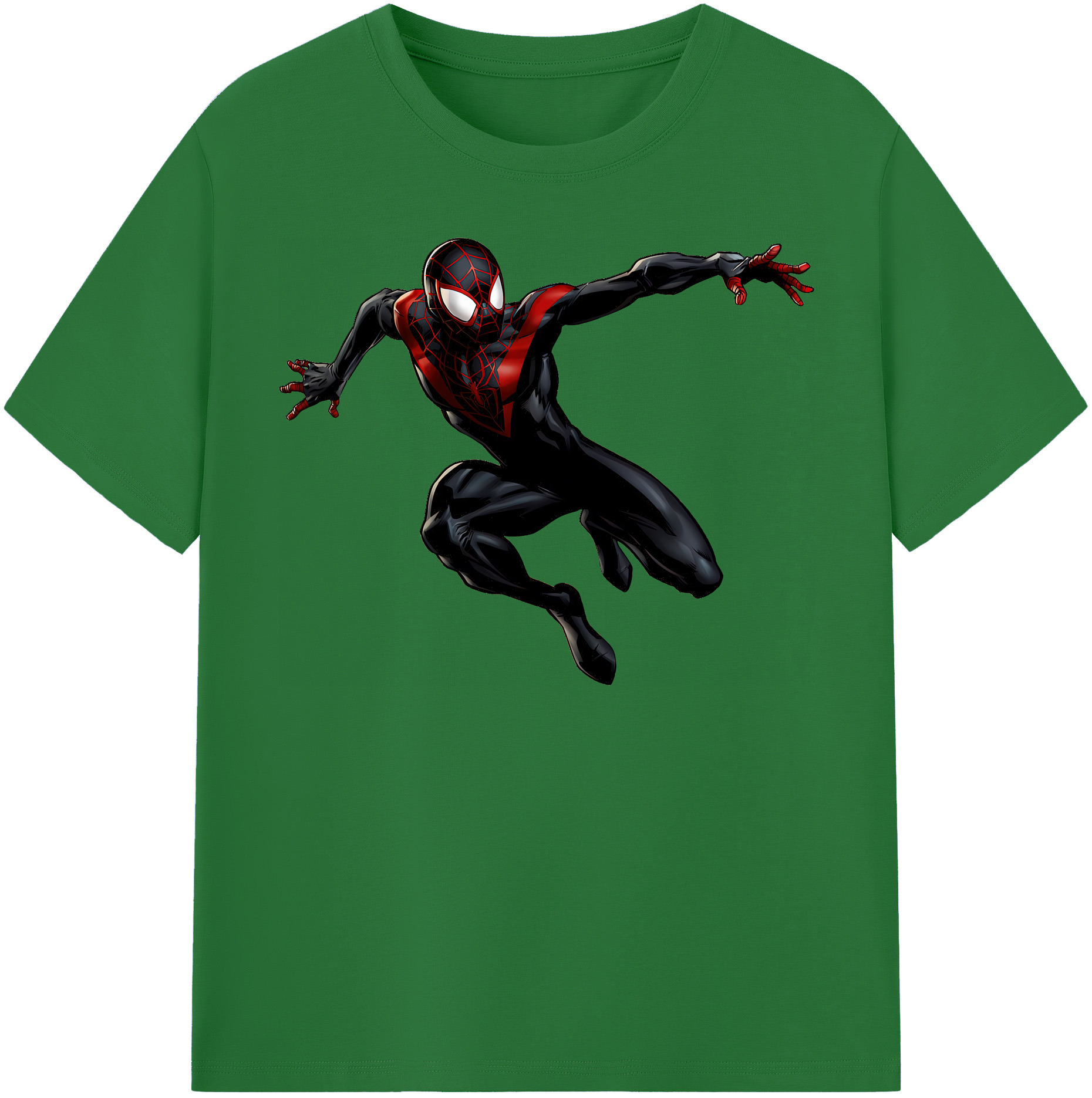 （画像用） Spider Man スパイダーマン 綿100％半袖Tシャツ（フロントプリント）