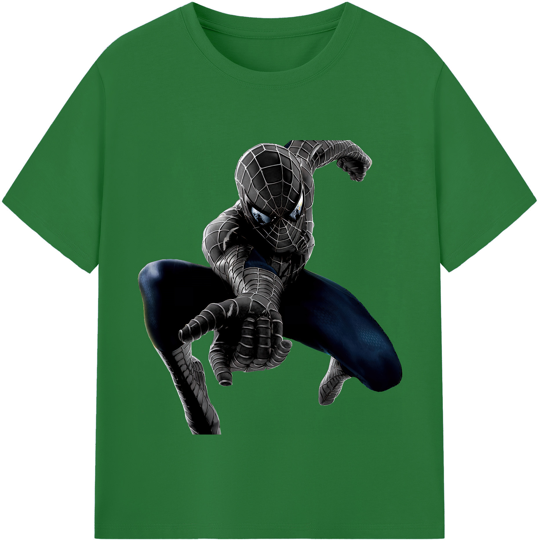 （画像用） Spider Man スパイダーマン 綿100％半袖Tシャツ（フロントプリント）