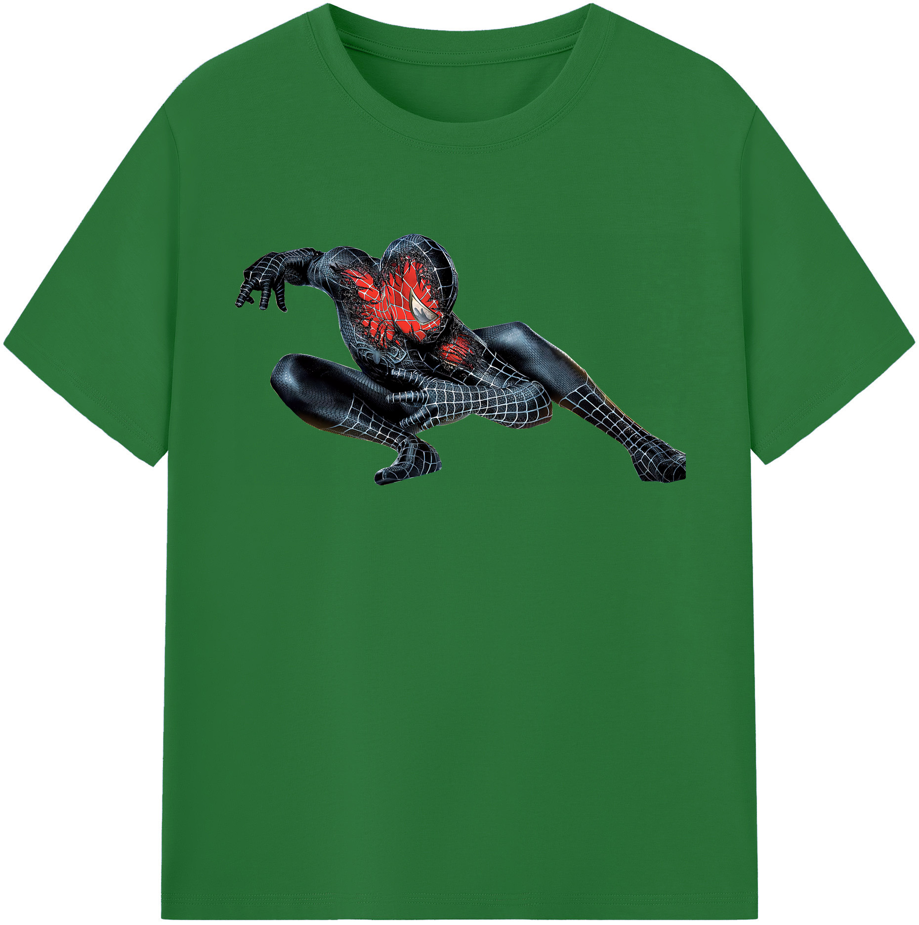 （画像用） Spider Man スパイダーマン 綿100％半袖Tシャツ（フロントプリント）