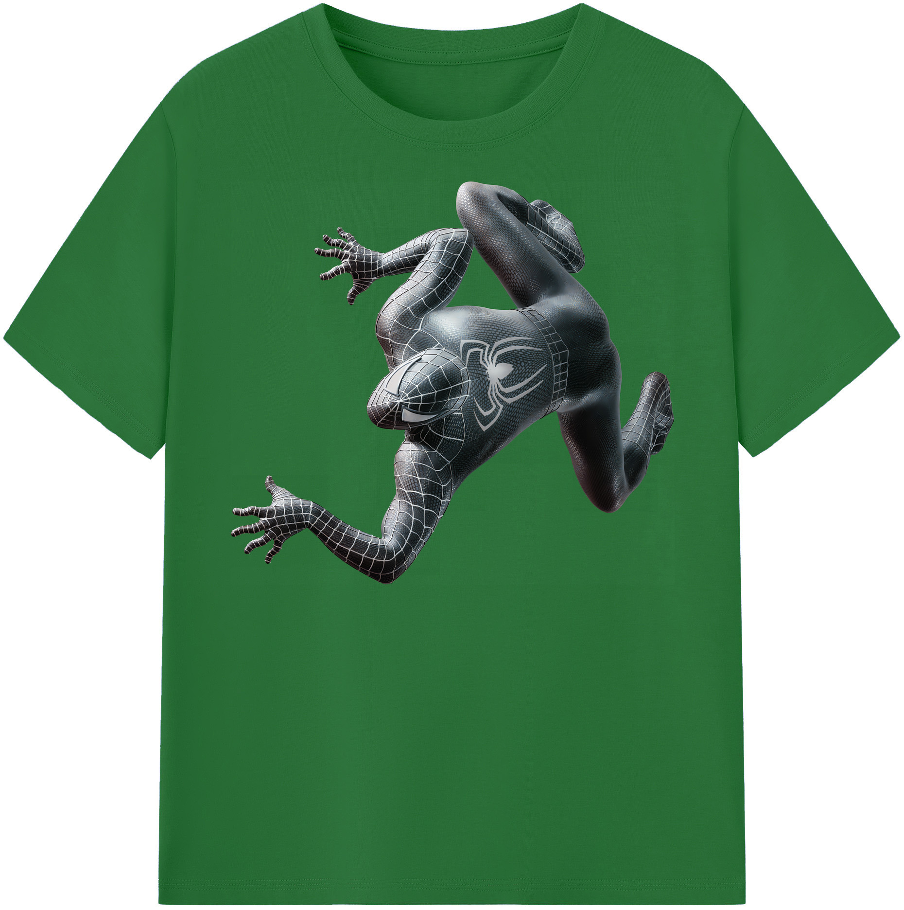 （画像用） Spider Man スパイダーマン 綿100％半袖Tシャツ（フロントプリント）