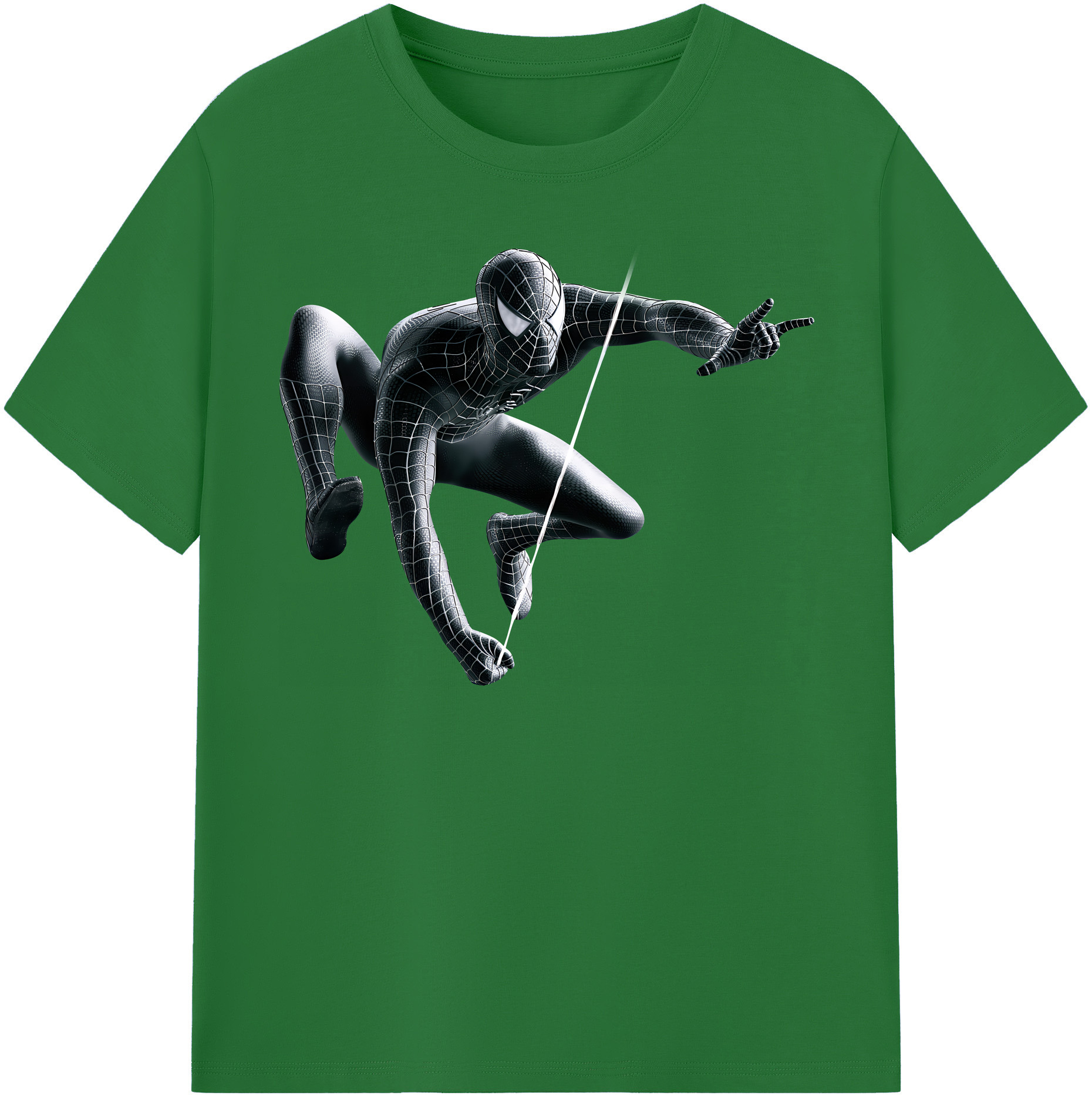 （画像用） Spider Man スパイダーマン 綿100％半袖Tシャツ（フロントプリント）