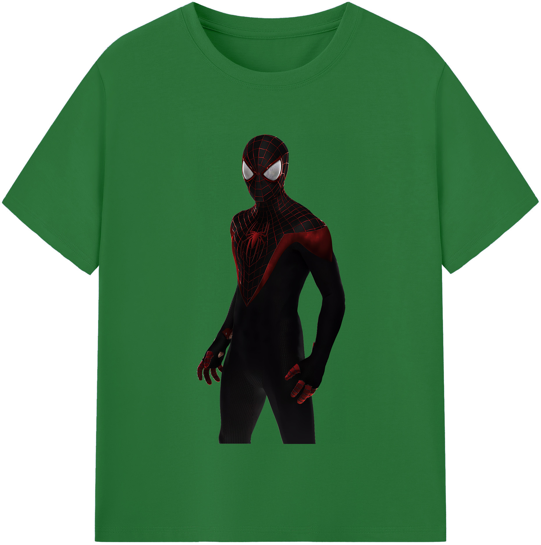 （画像用） Spider Man スパイダーマン 綿100％半袖Tシャツ（フロントプリント）