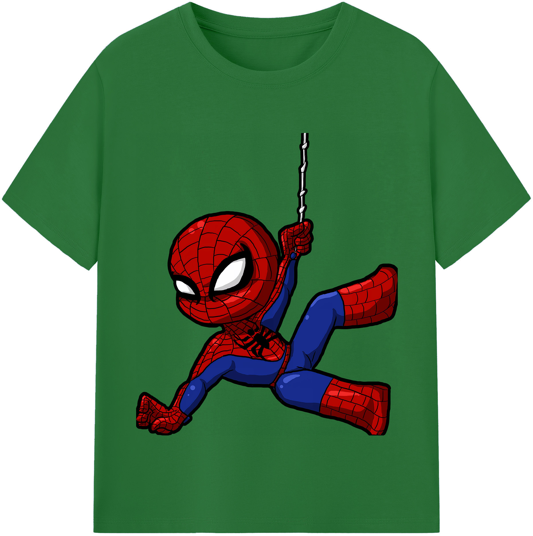 （画像用） Spider Man スパイダーマン 綿100％半袖Tシャツ（フロントプリント）
