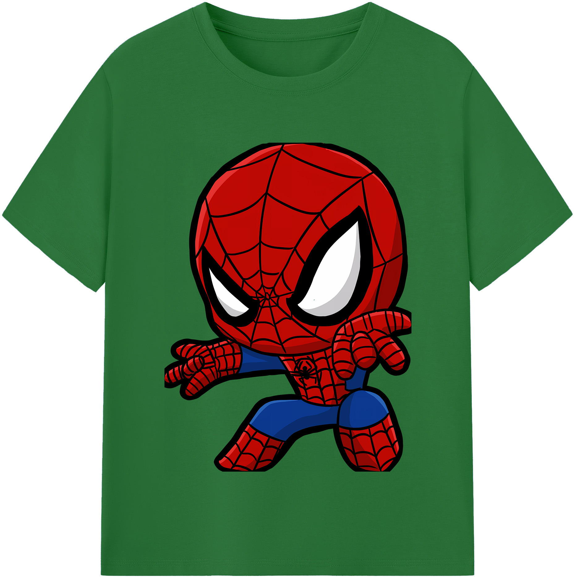 （画像用） Spider Man スパイダーマン 綿100％半袖Tシャツ（フロントプリント）