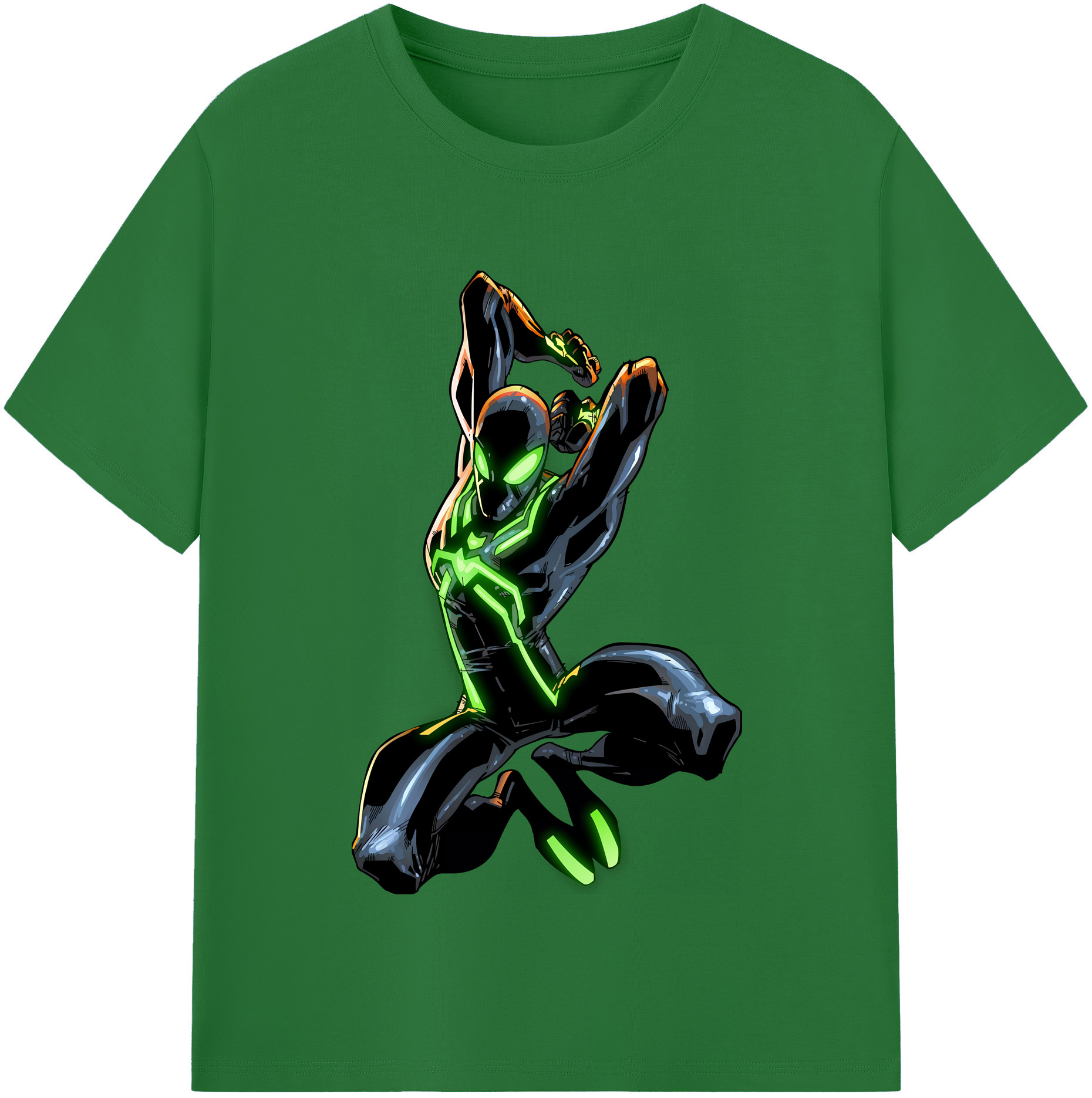 （画像用） Spider Man スパイダーマン 綿100％半袖Tシャツ（フロントプリント）