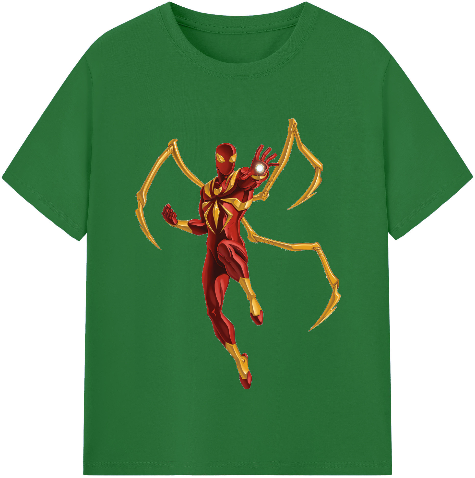 （画像用） Spider Man スパイダーマン 綿100％半袖Tシャツ（フロントプリント）