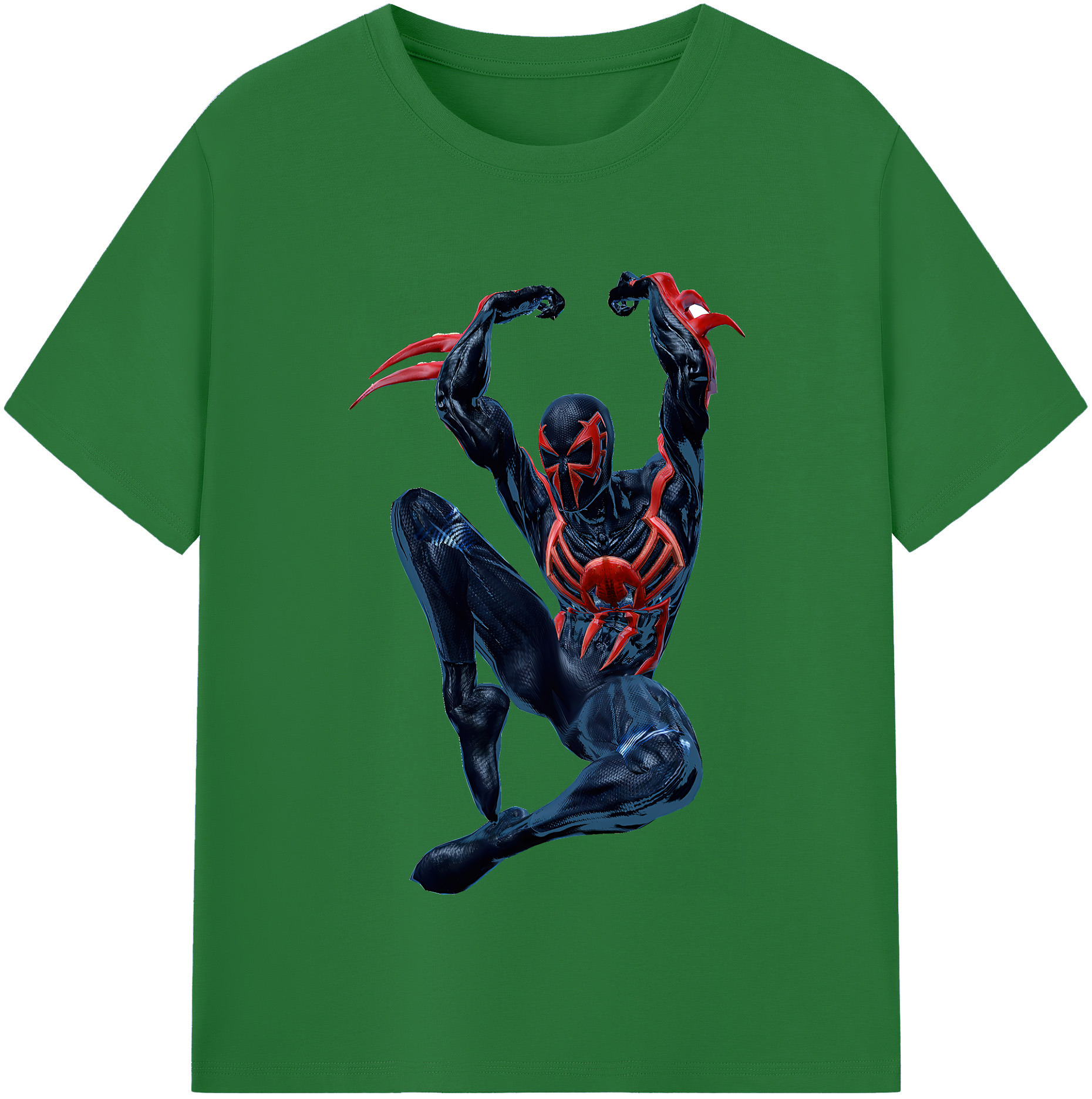 （画像用） Spider Man スパイダーマン 綿100％半袖Tシャツ（フロントプリント）