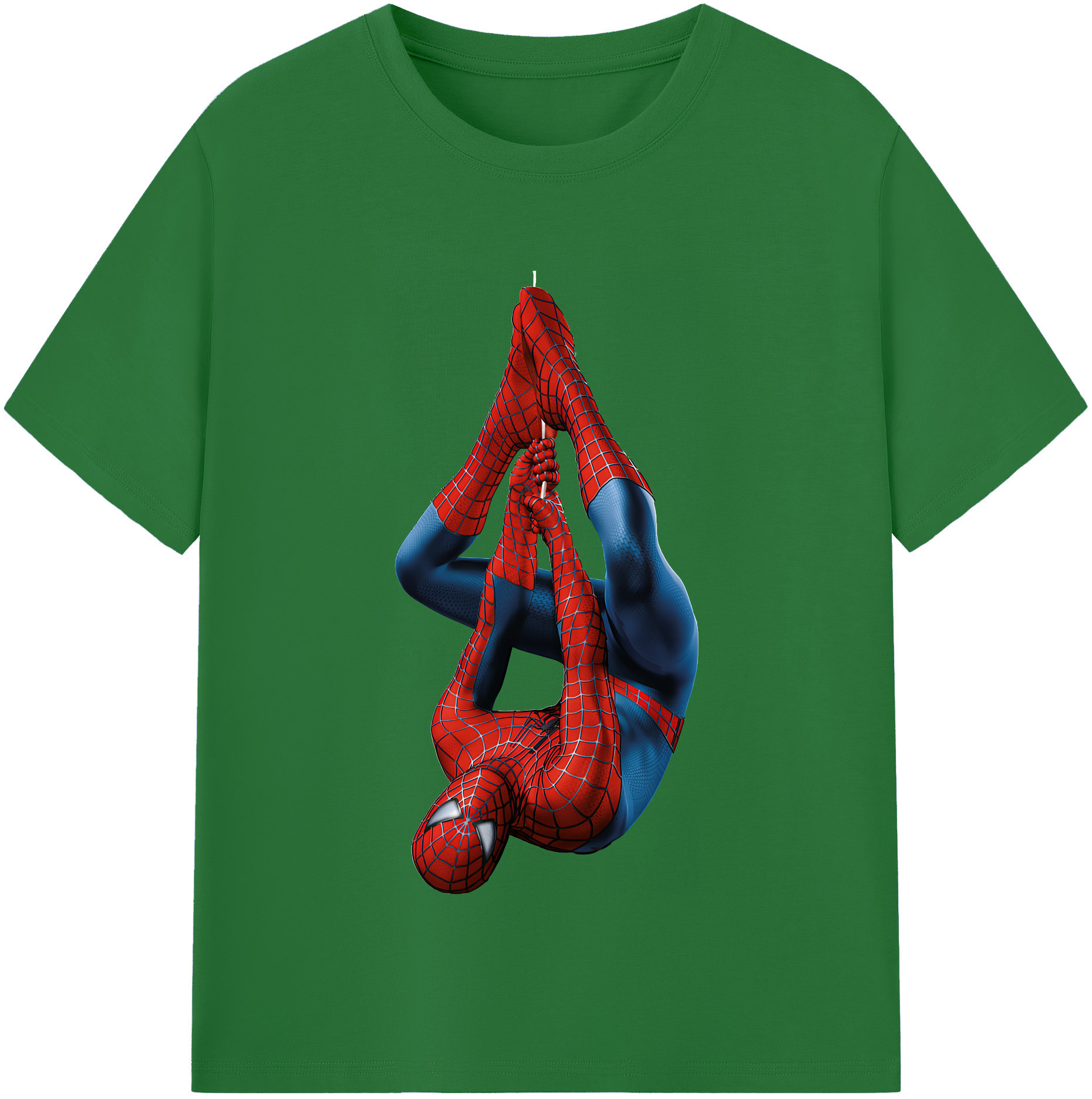 Spider Man スパイダーマン 綿100％半袖Tシャツ（フロントプリント）