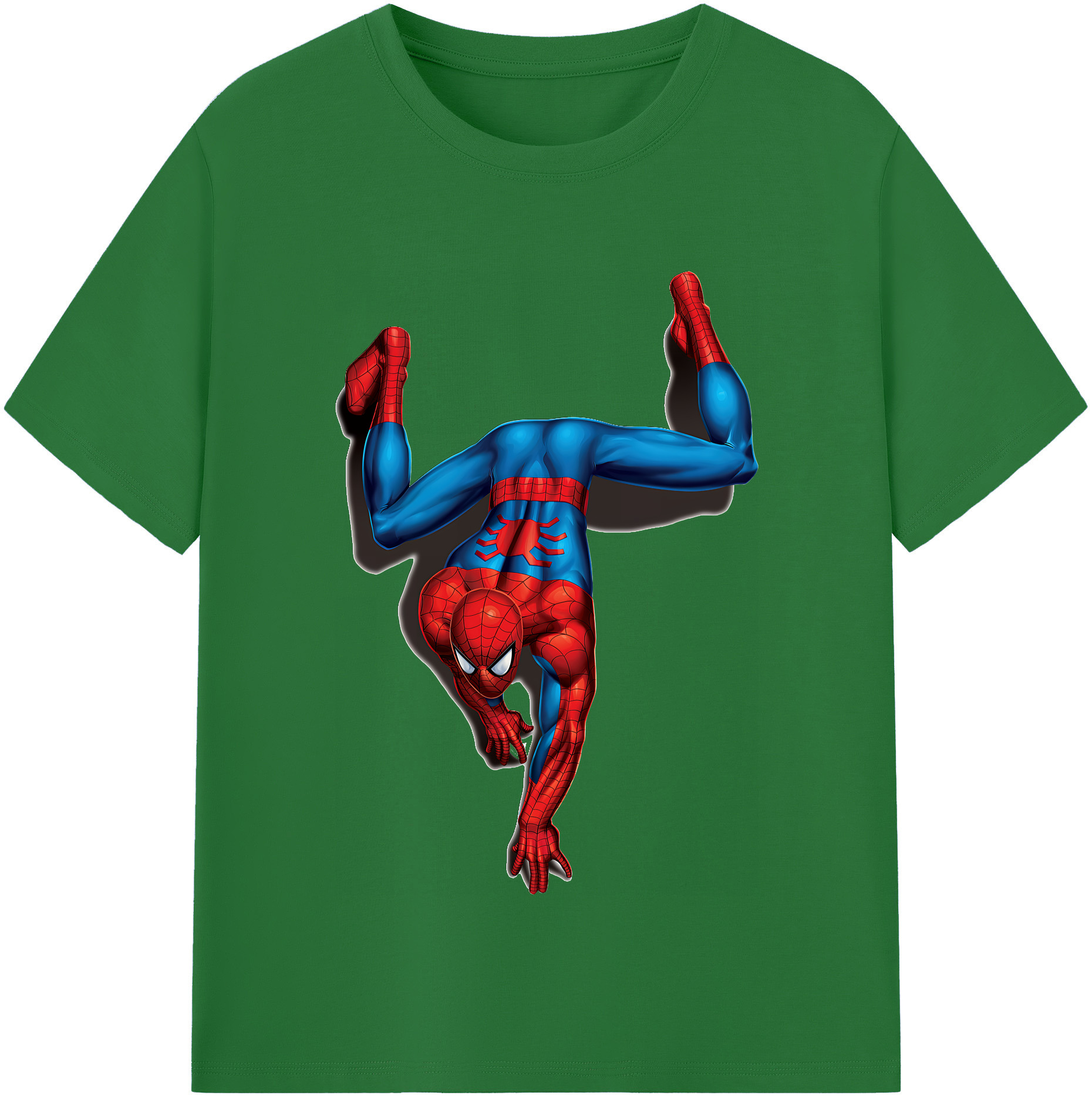 （画像用） Spider Man スパイダーマン 綿100％半袖Tシャツ（フロントプリント）