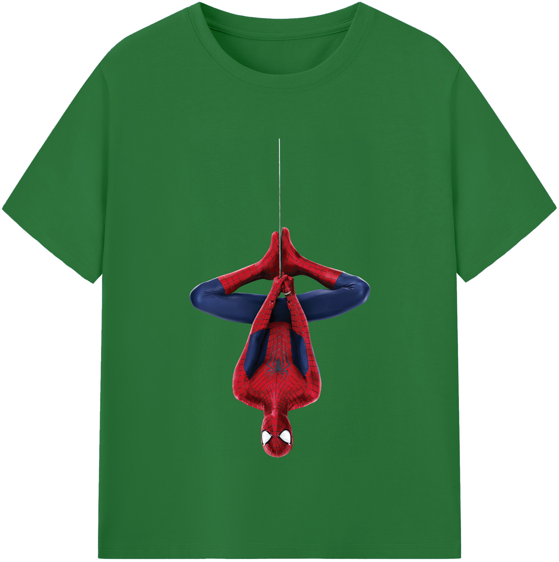 （画像用） Spider Man スパイダーマン 綿100％半袖Tシャツ（フロントプリント）