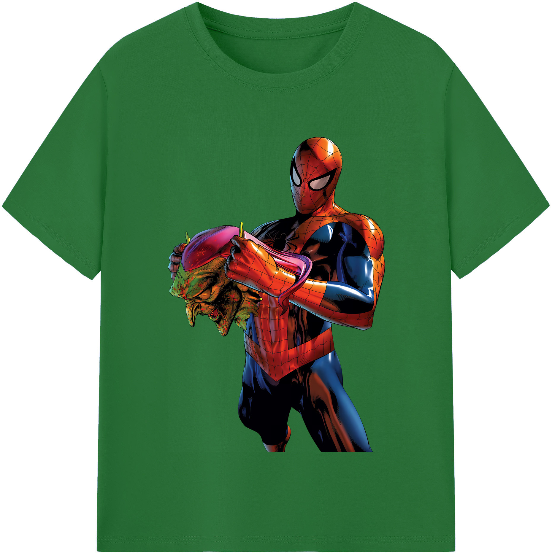 （画像用） Spider Man スパイダーマン 綿100％半袖Tシャツ（フロントプリント）