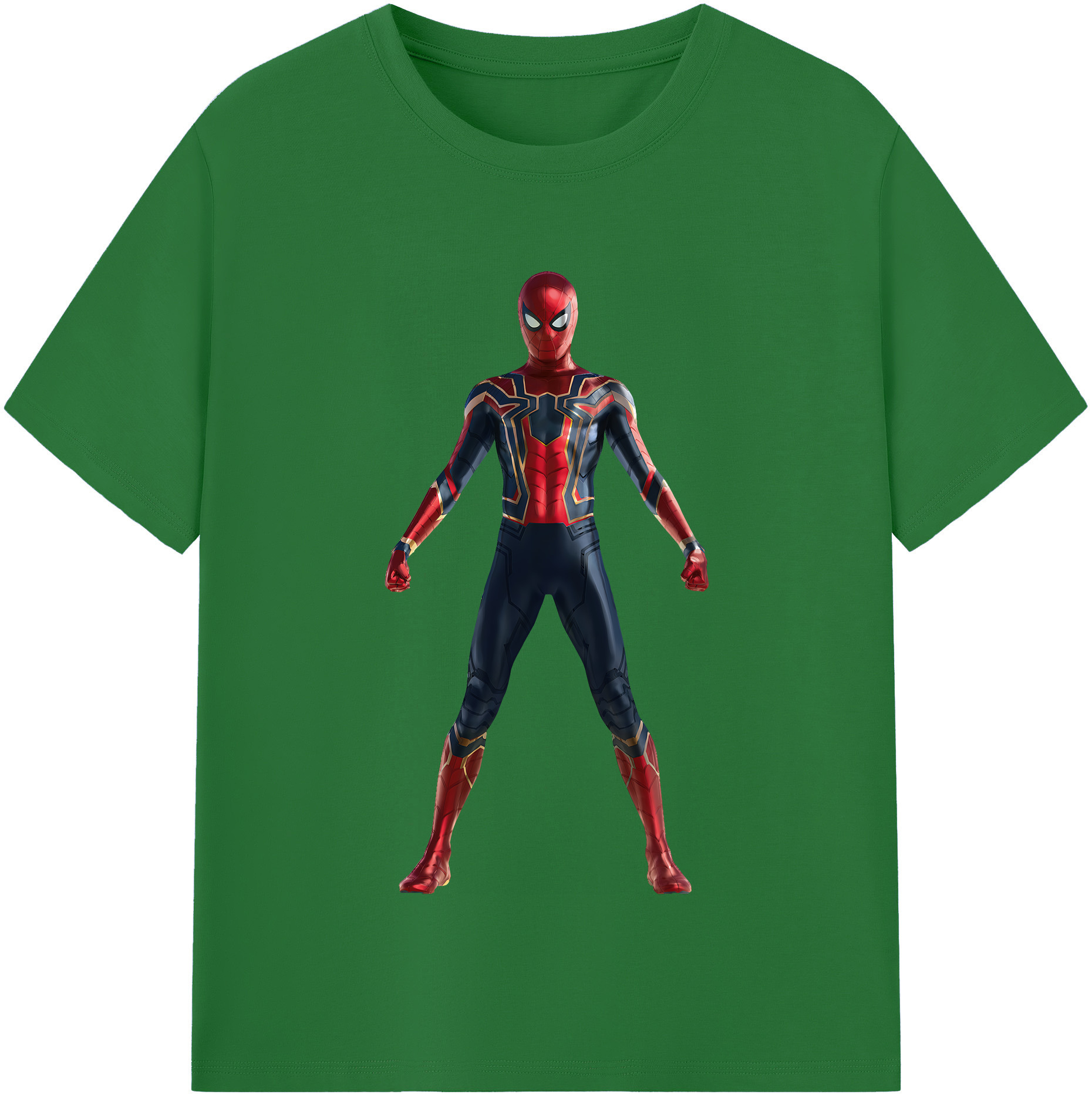 （画像用） Spider Man スパイダーマン 綿100％半袖Tシャツ（フロントプリント）