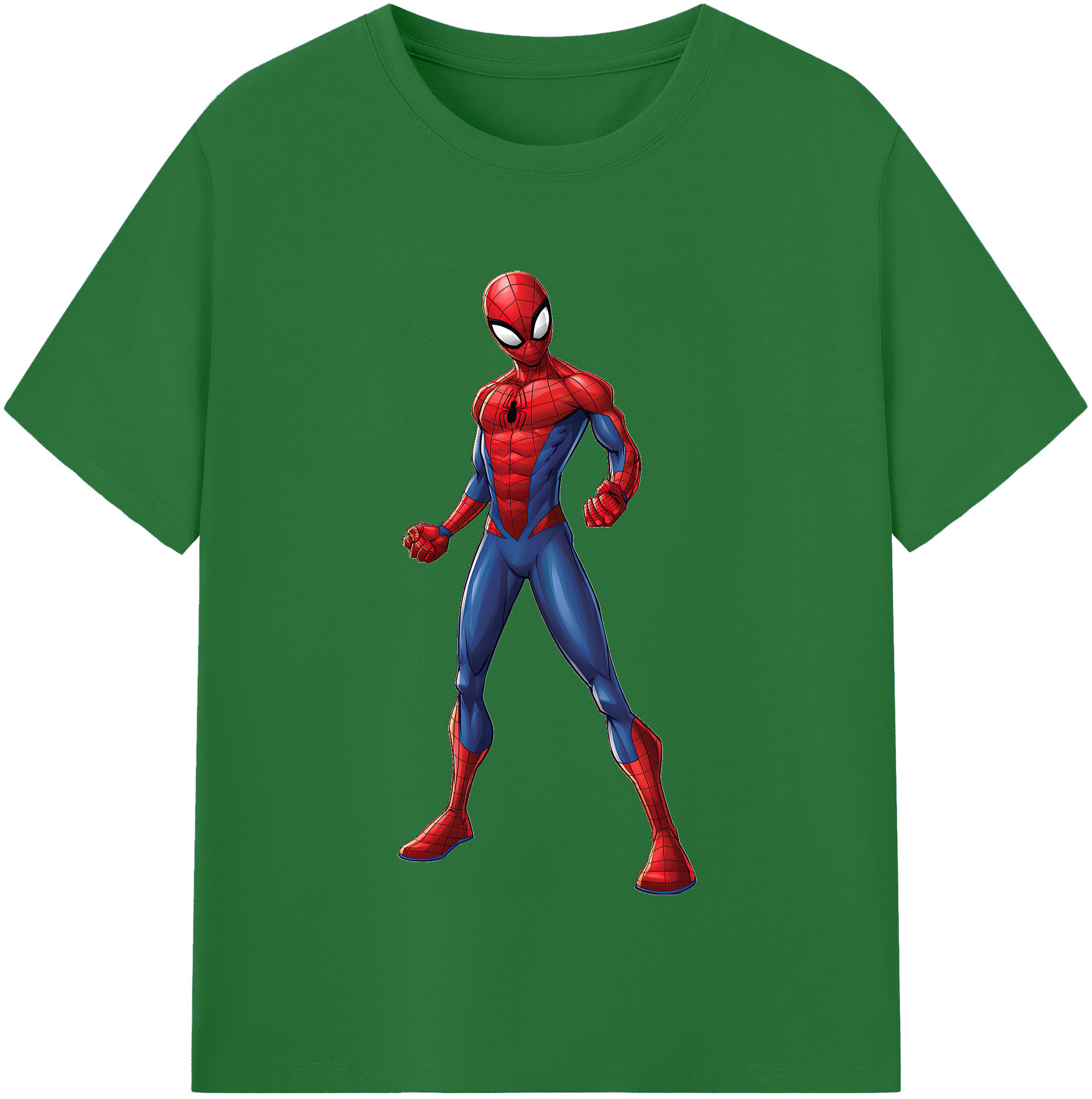 （画像用） Spider Man スパイダーマン 綿100％半袖Tシャツ（フロントプリント）