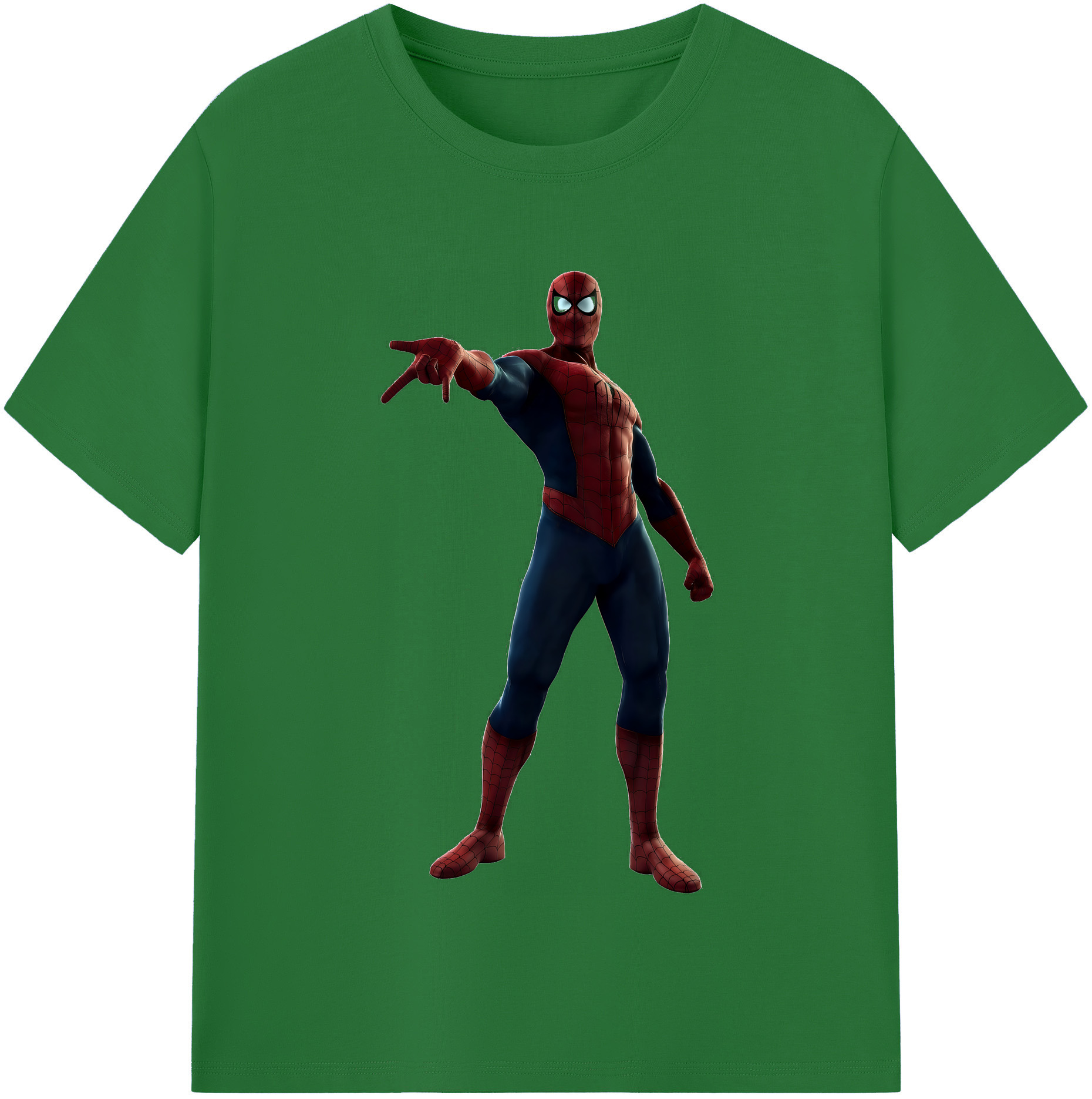 （画像用） Spider Man スパイダーマン 綿100％半袖Tシャツ（フロントプリント）