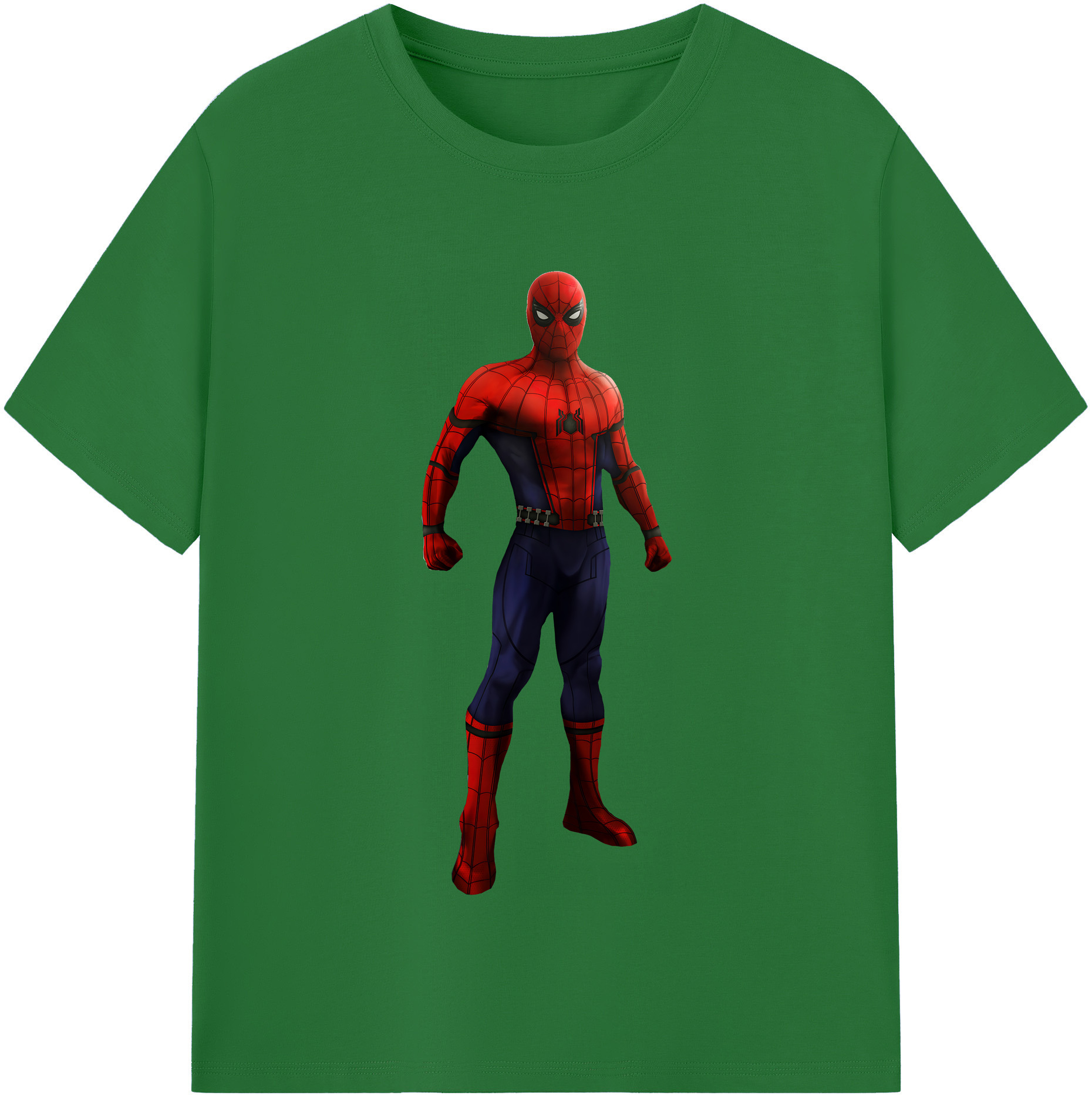 （画像用） Spider Man スパイダーマン 綿100％半袖Tシャツ（フロントプリント）