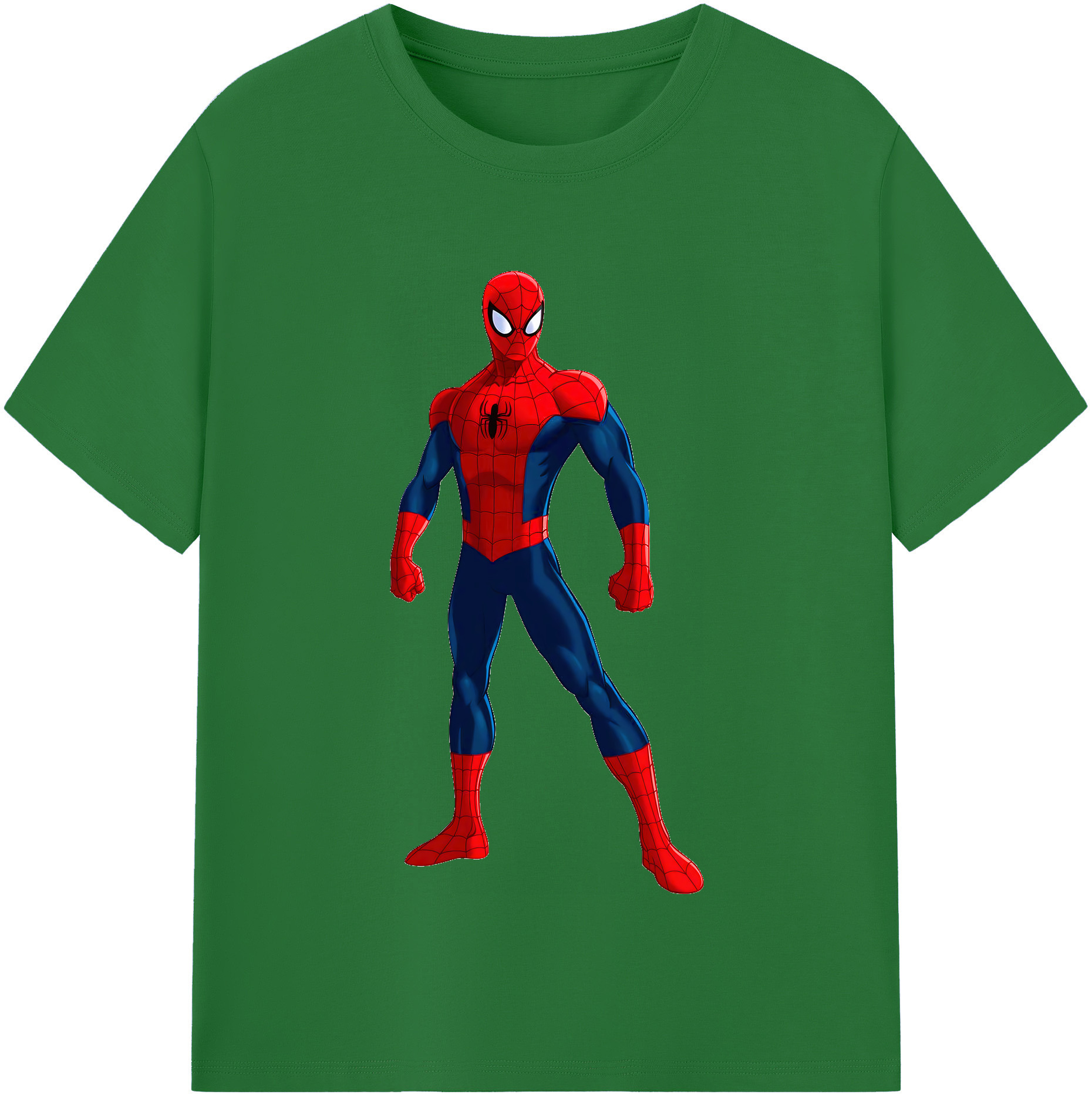 （画像用） Spider Man スパイダーマン 綿100％半袖Tシャツ（フロントプリント）