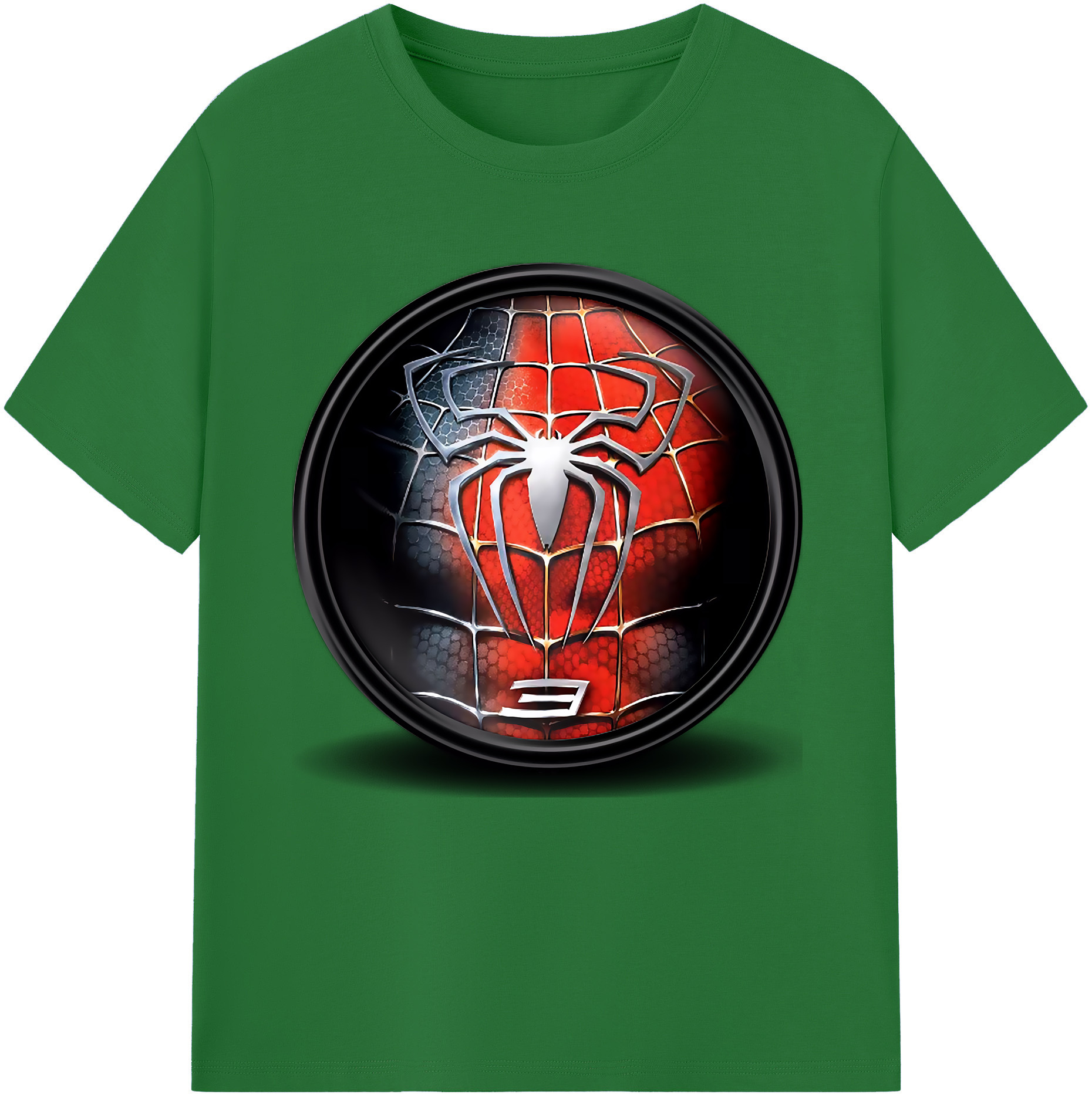 （画像用） Spider Man スパイダーマン 綿100％半袖Tシャツ（フロントプリント）
