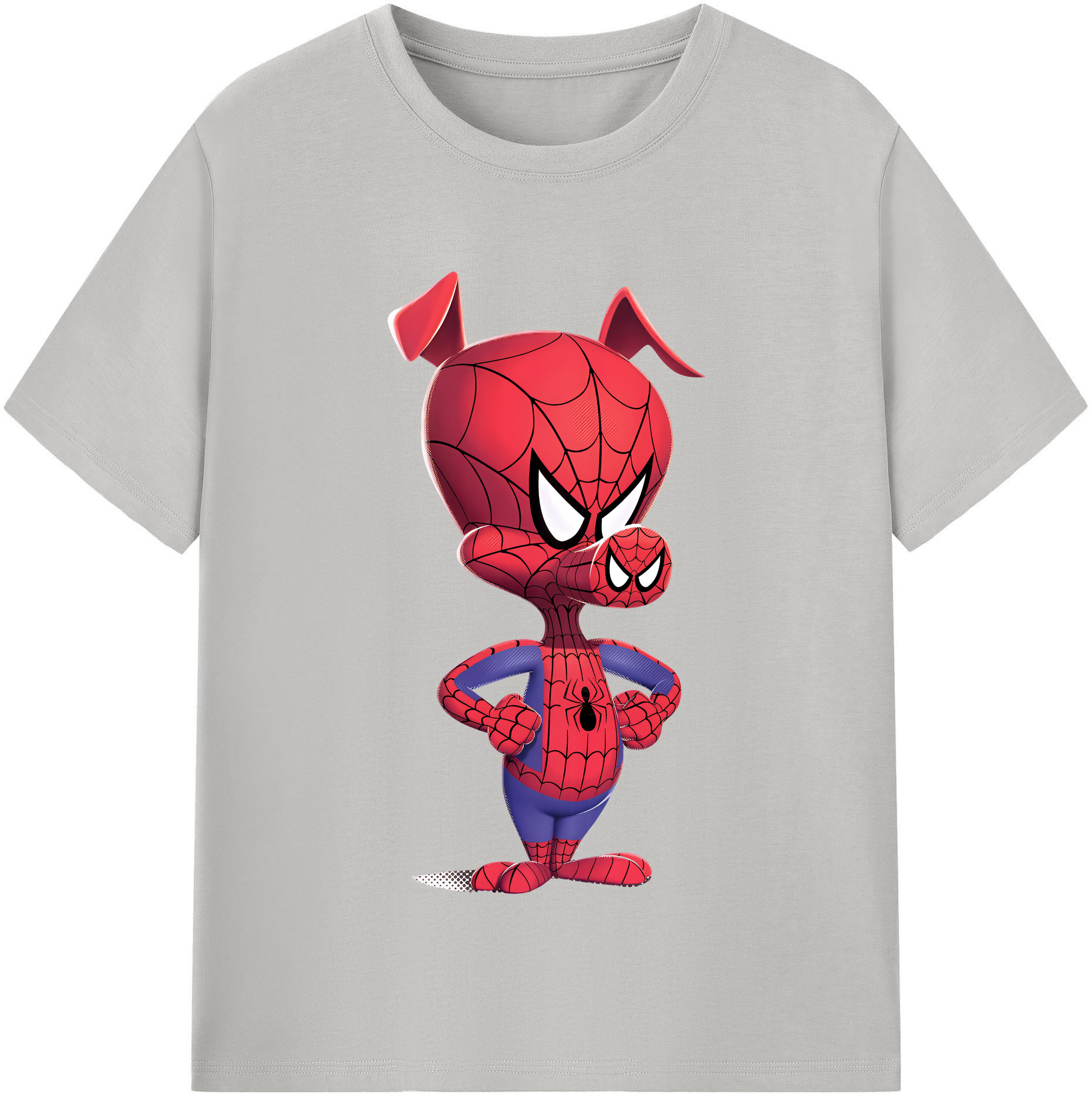 （画像用） Spider Man スパイダーマン 綿100％半袖Tシャツ（フロントプリント）