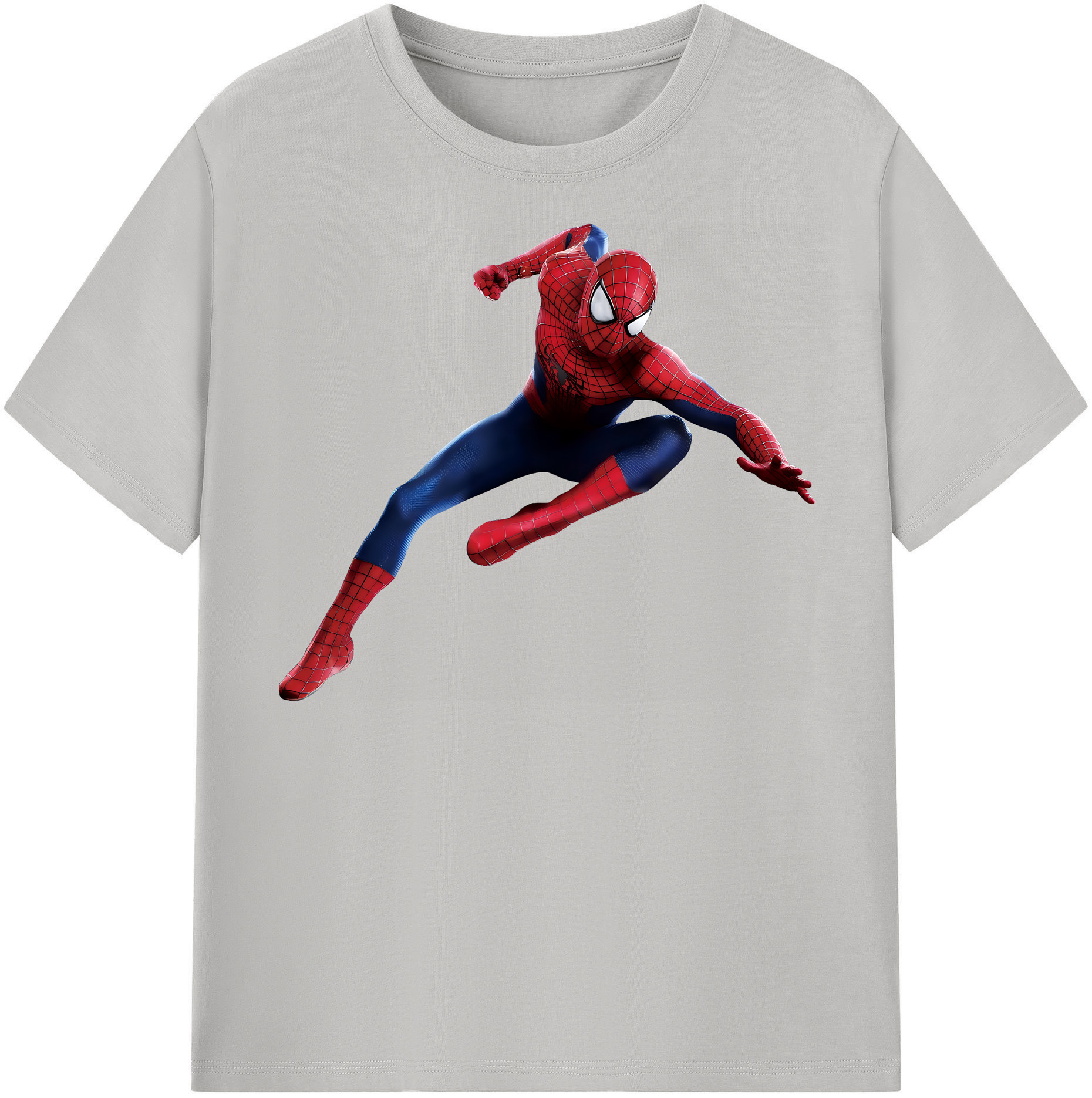 （画像用） Spider Man スパイダーマン 綿100％半袖Tシャツ（フロントプリント）