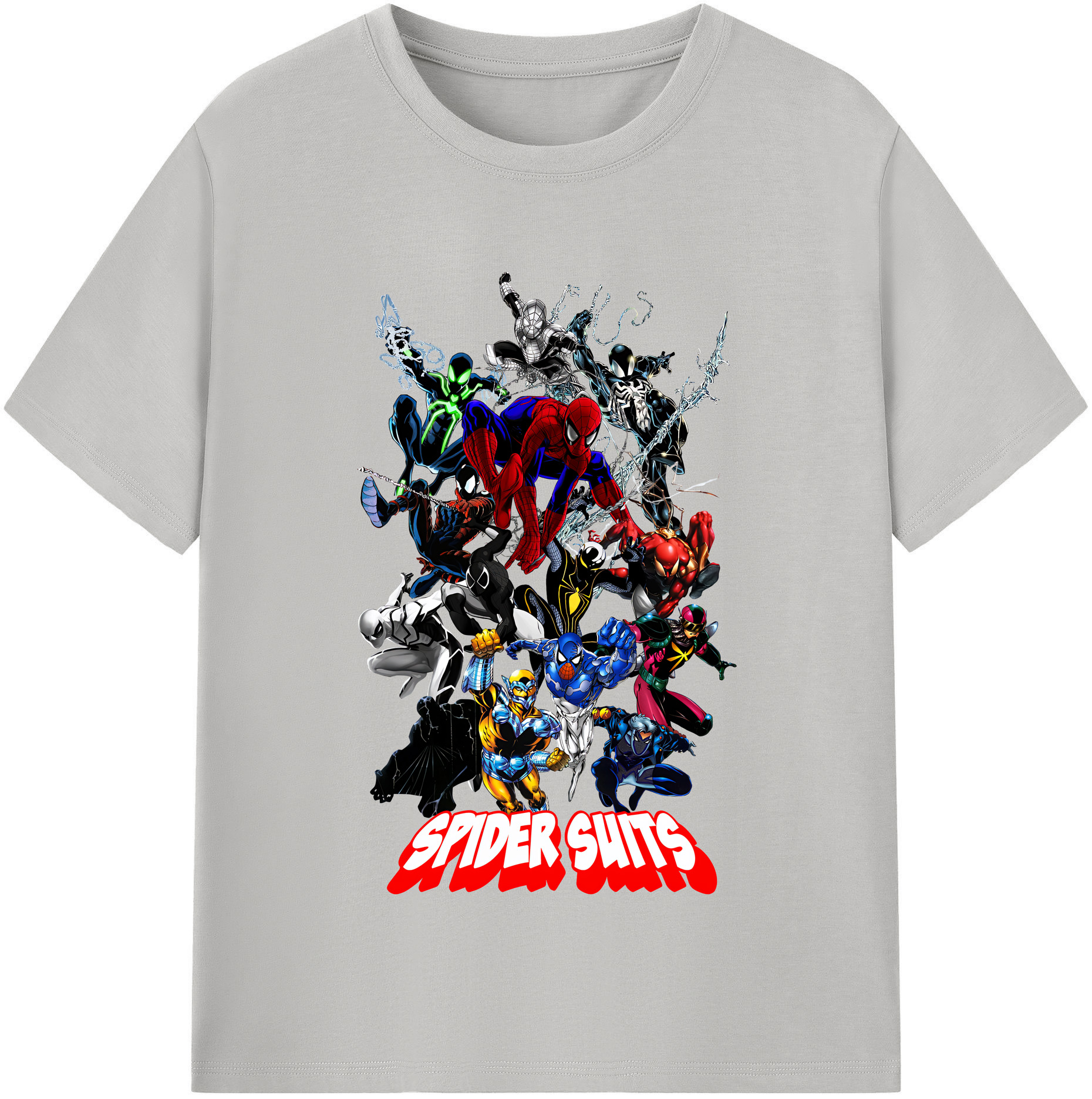 （画像用） Spider Man スパイダーマン 綿100％半袖Tシャツ（フロントプリント）