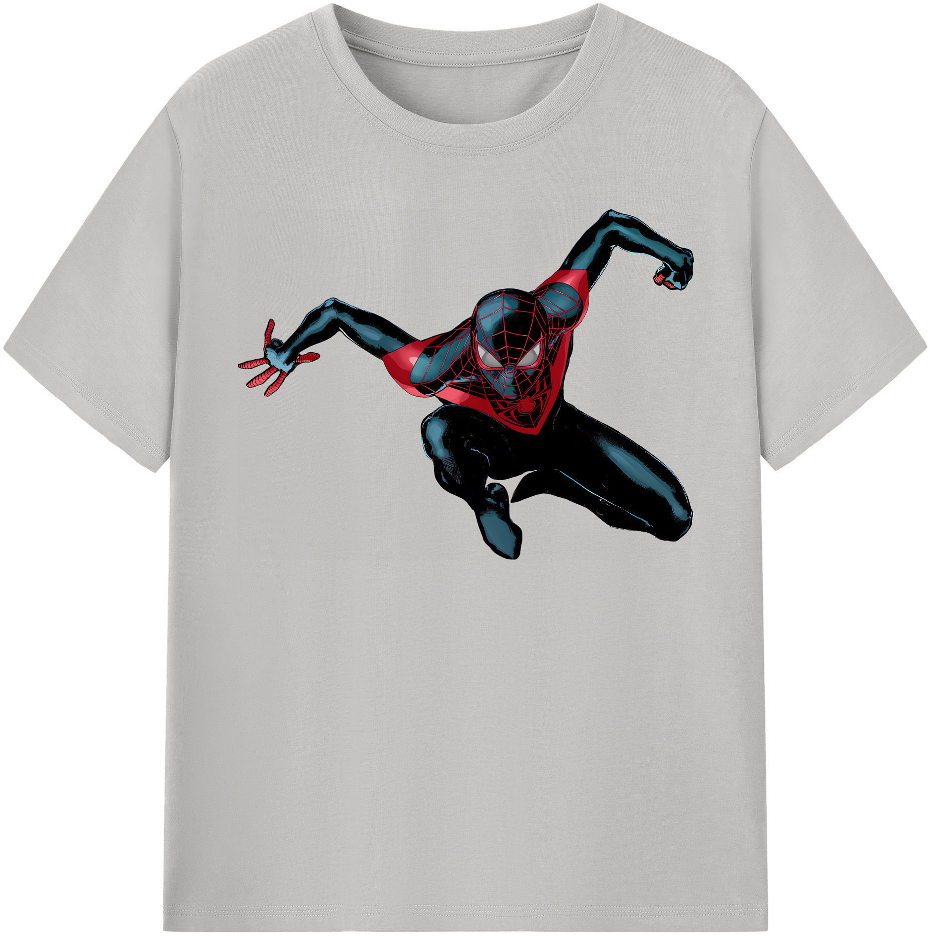 （画像用） Spider Man スパイダーマン 綿100％半袖Tシャツ（フロントプリント）