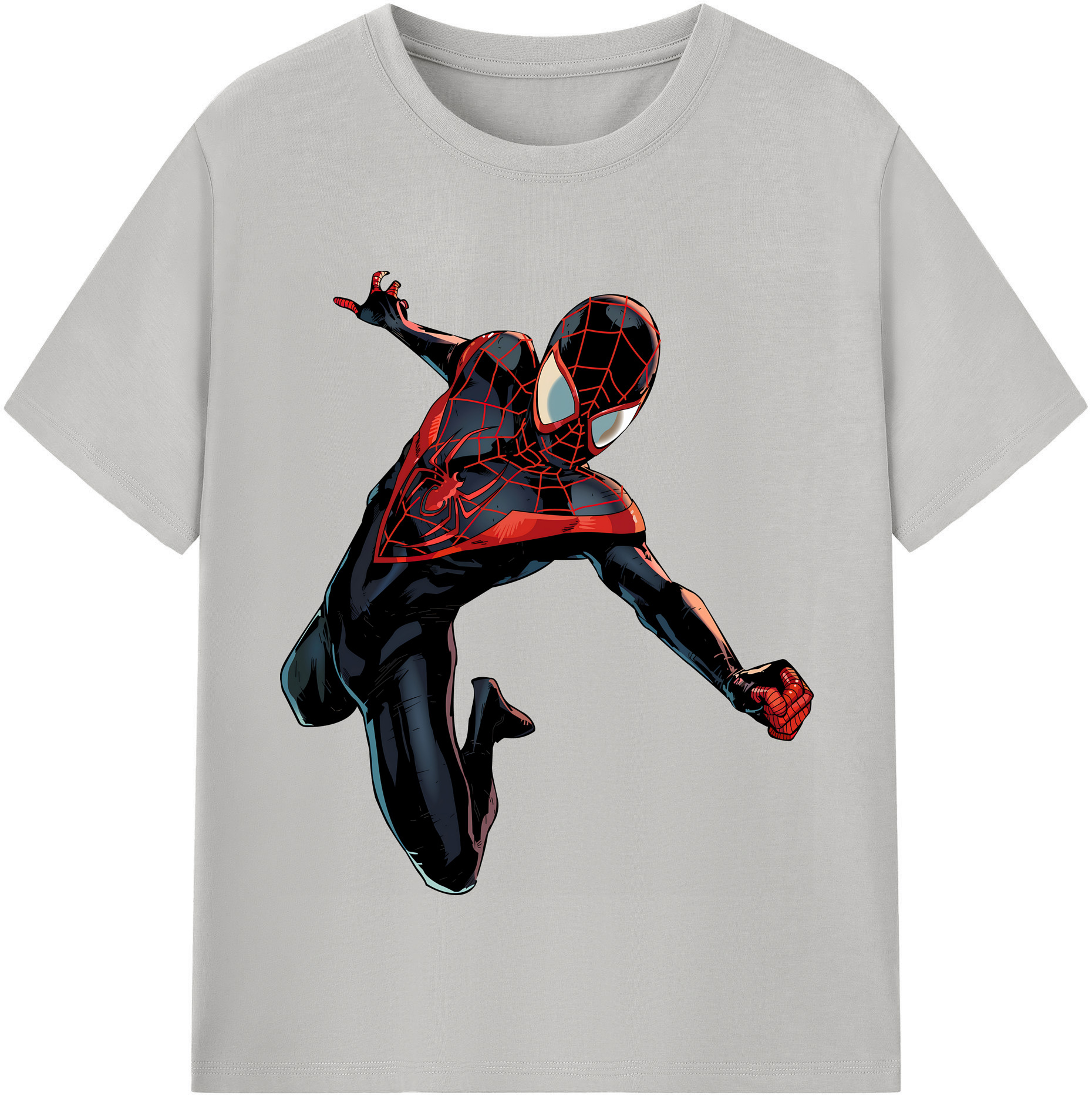 （画像用） Spider Man スパイダーマン 綿100％半袖Tシャツ（フロントプリント）