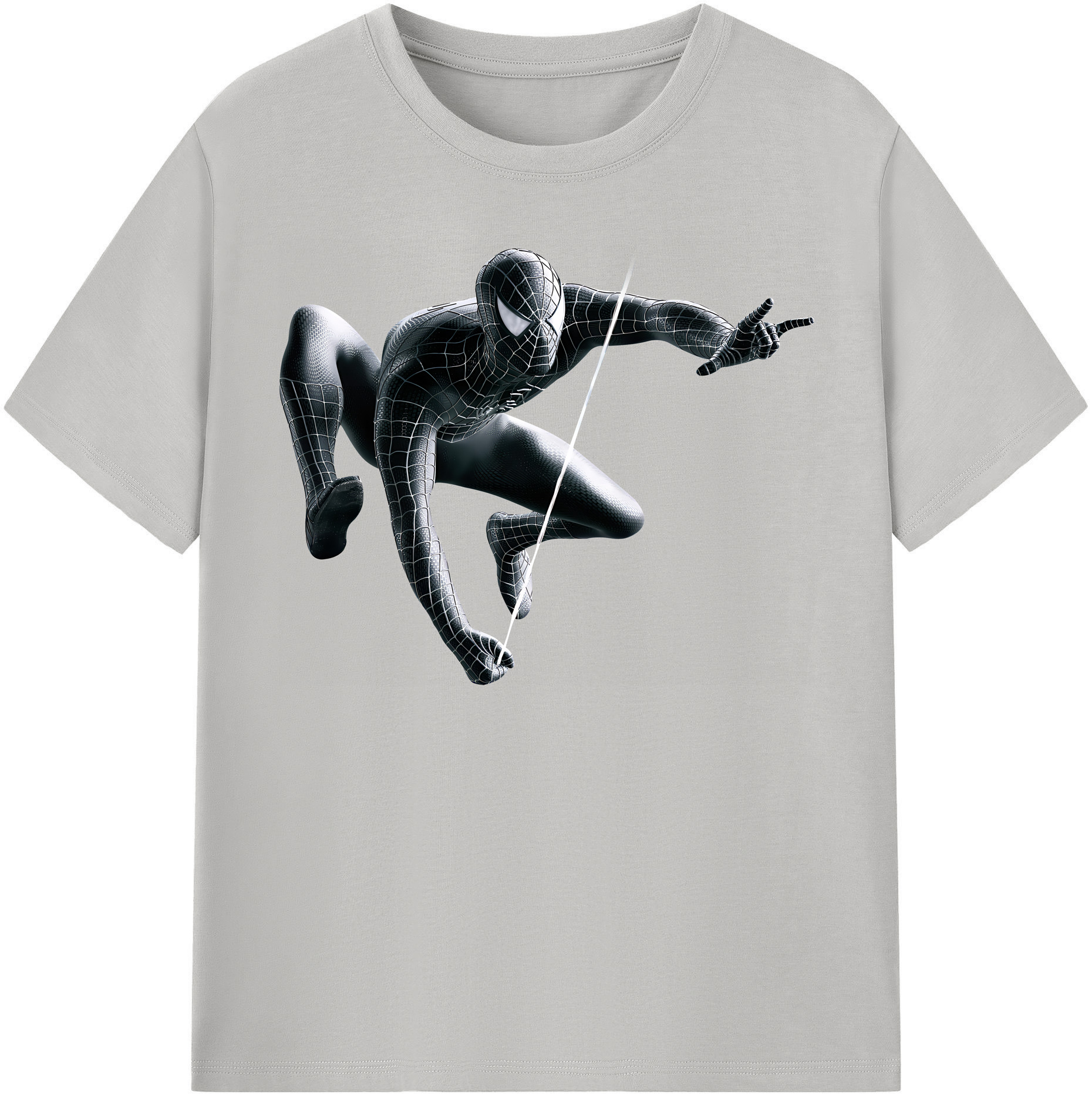 （画像用） Spider Man スパイダーマン 綿100％半袖Tシャツ（フロントプリント）