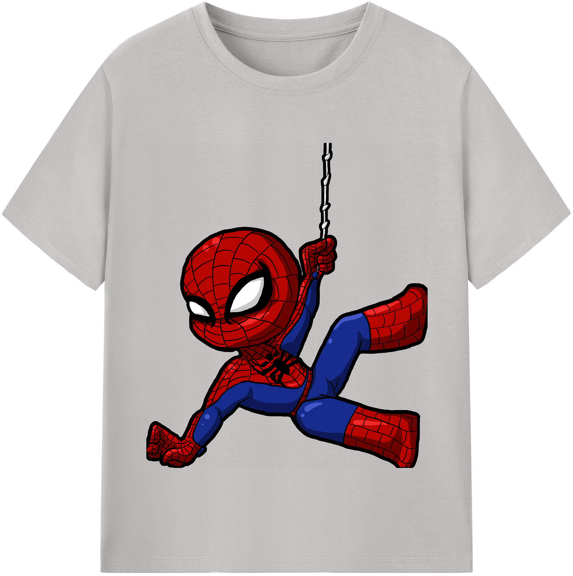 （画像用） Spider Man スパイダーマン 綿100％半袖Tシャツ（フロントプリント）