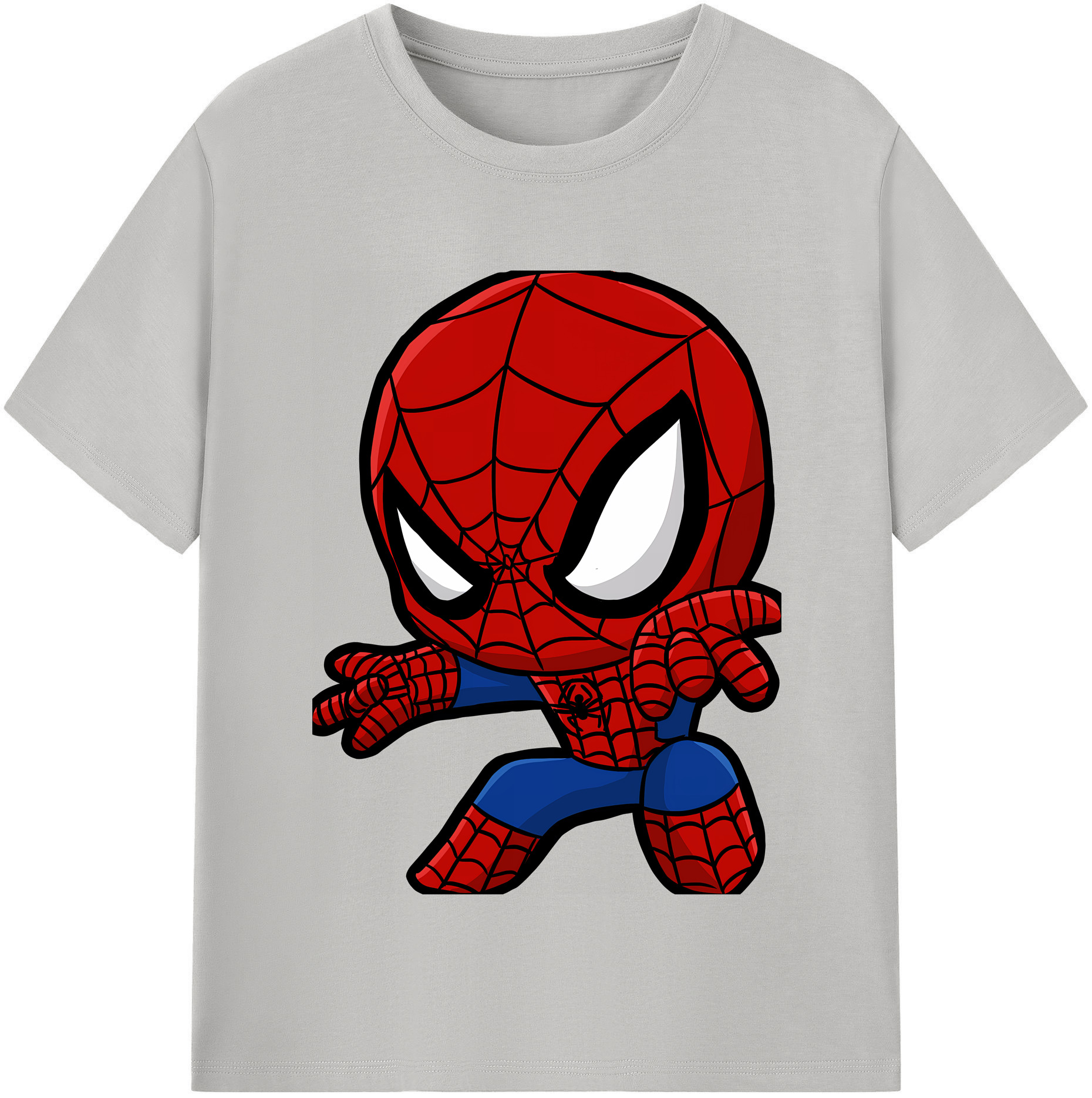 （画像用） Spider Man スパイダーマン 綿100％半袖Tシャツ（フロントプリント）