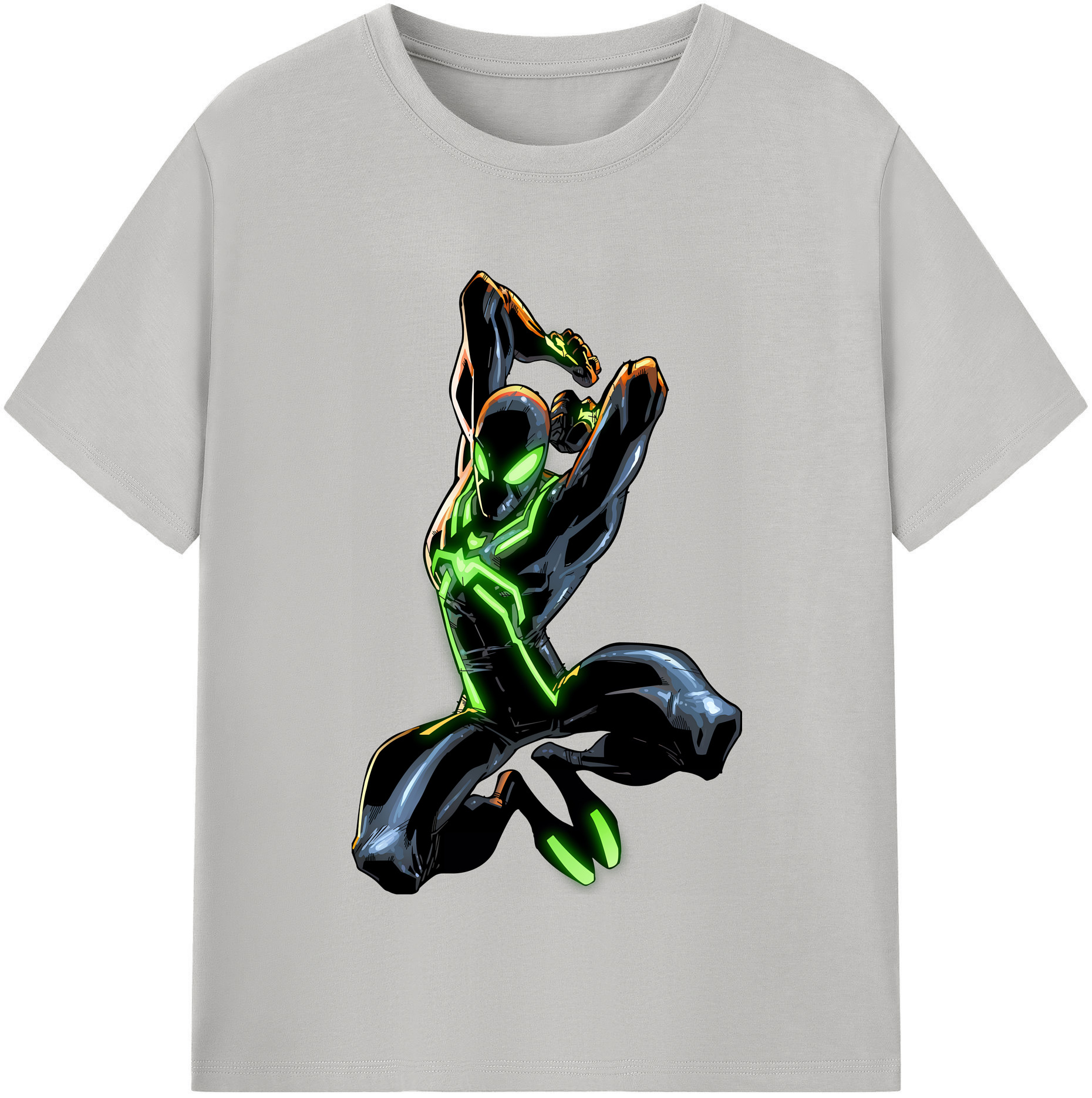（画像用） Spider Man スパイダーマン 綿100％半袖Tシャツ（フロントプリント）