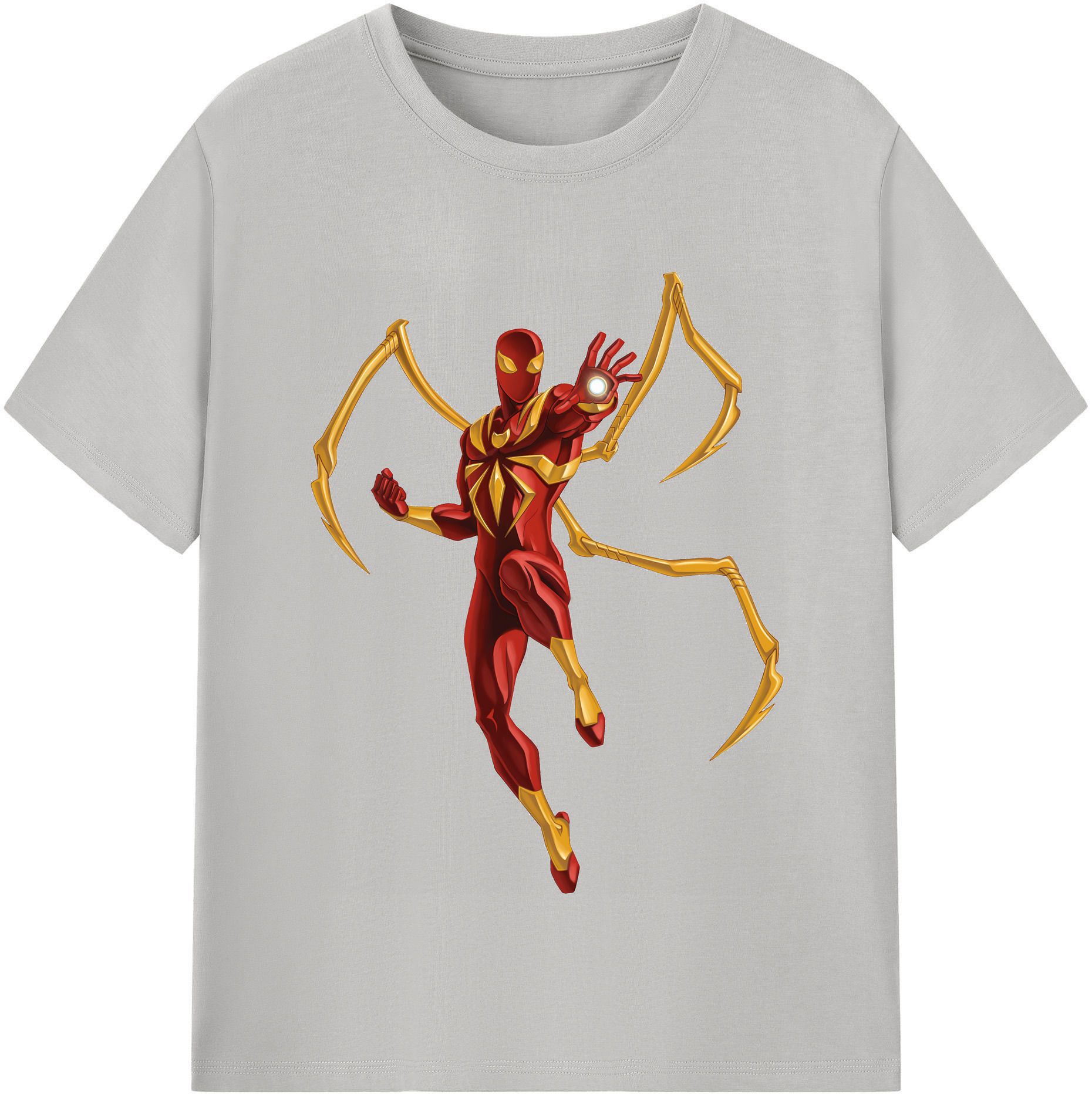 （画像用） Spider Man スパイダーマン 綿100％半袖Tシャツ（フロントプリント）