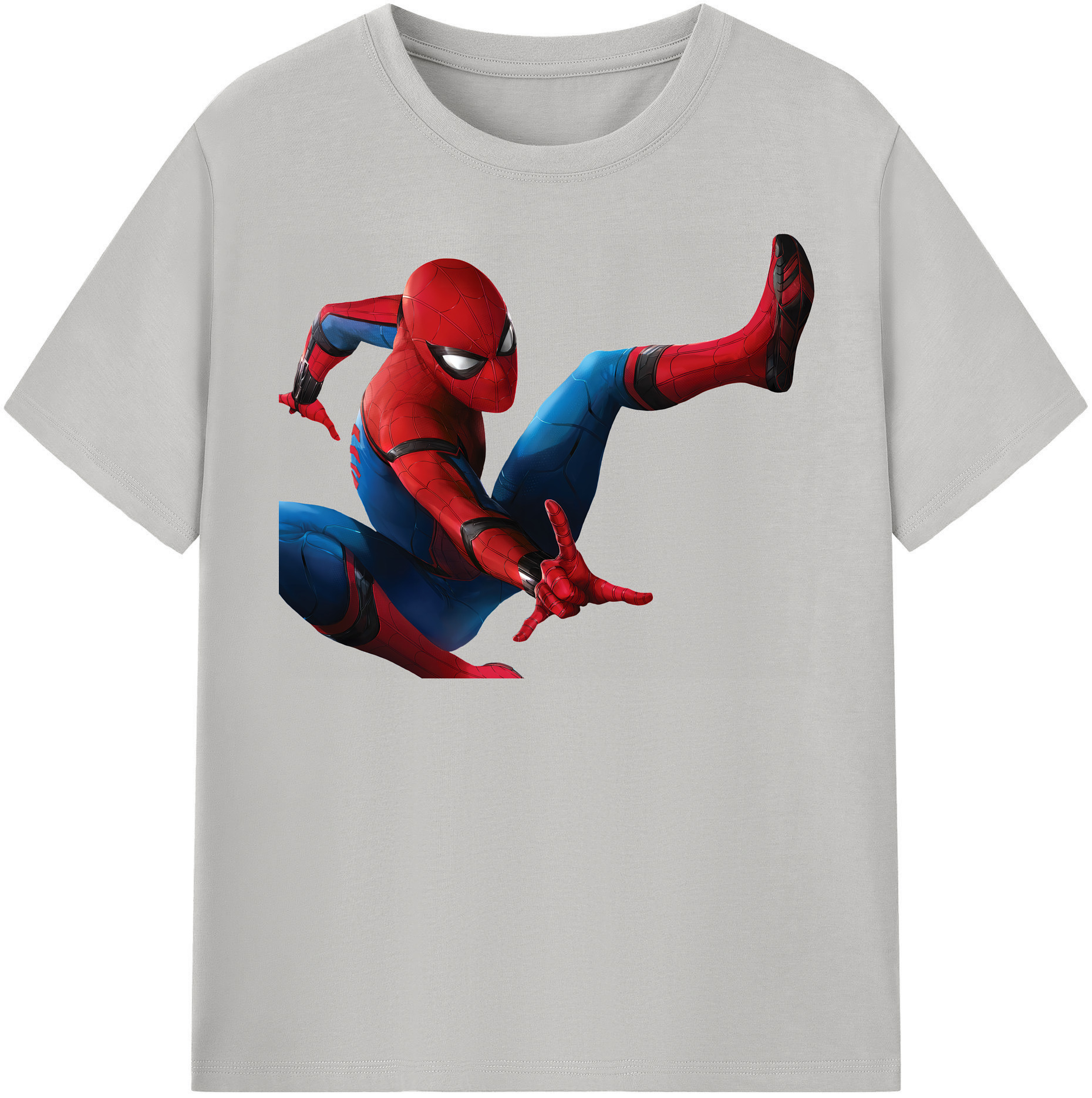 （画像用） Spider Man スパイダーマン 綿100％半袖Tシャツ（フロントプリント）