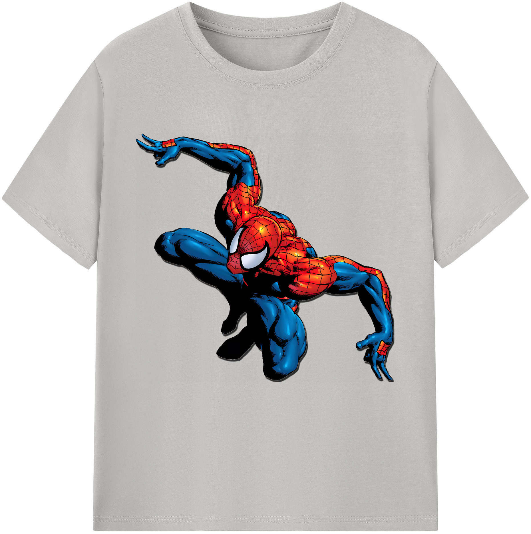 （画像用） Spider Man スパイダーマン 綿100％半袖Tシャツ（フロントプリント）