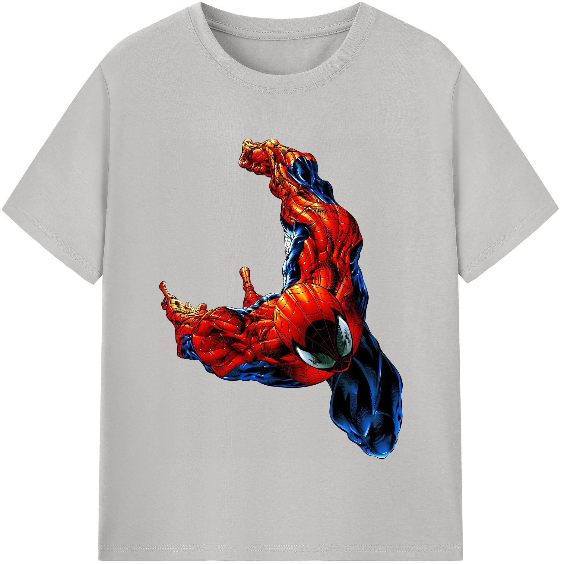 （画像用） Spider Man スパイダーマン 綿100％半袖Tシャツ（フロントプリント）