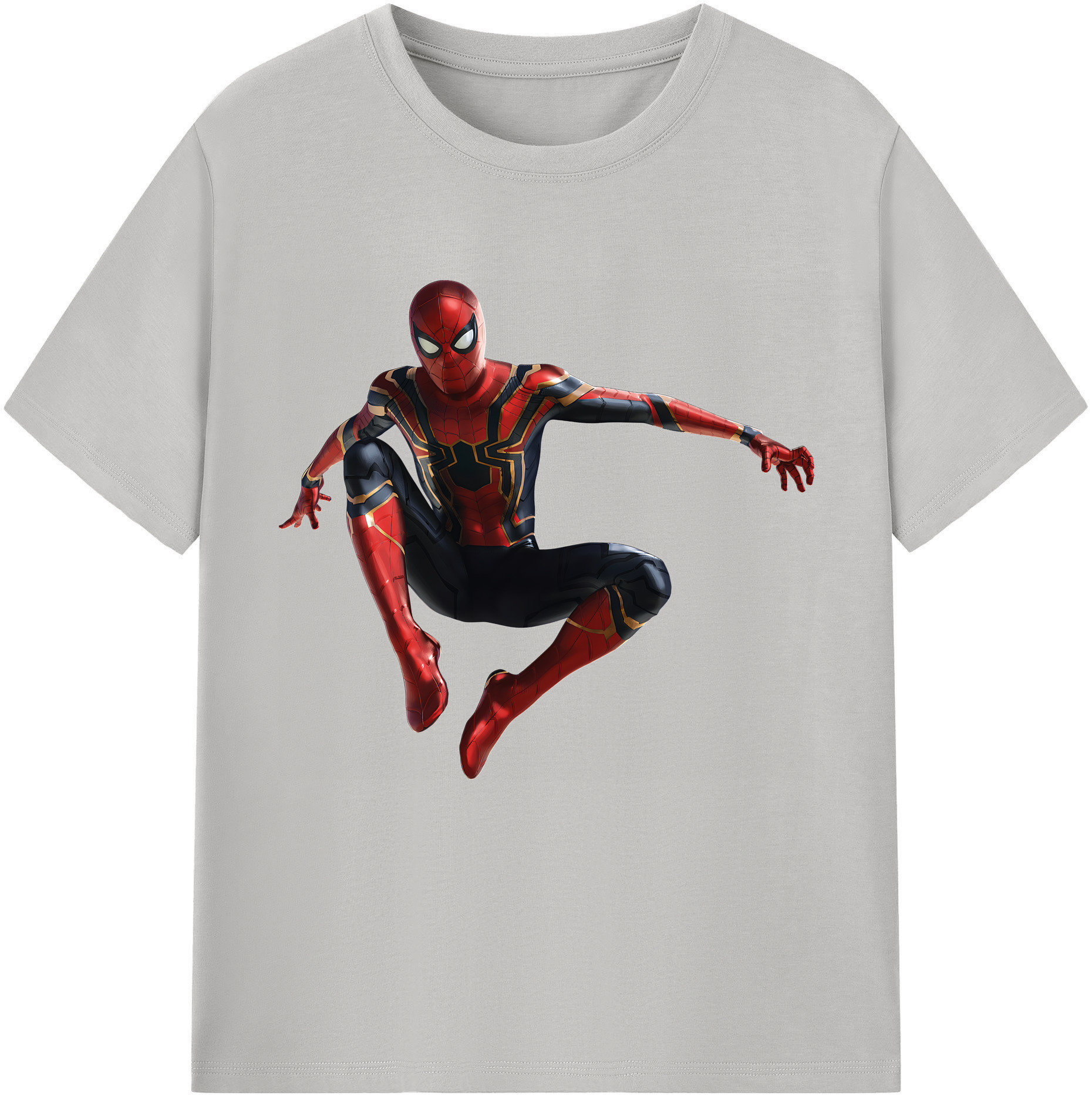 （画像用） Spider Man スパイダーマン 綿100％半袖Tシャツ（フロントプリント）