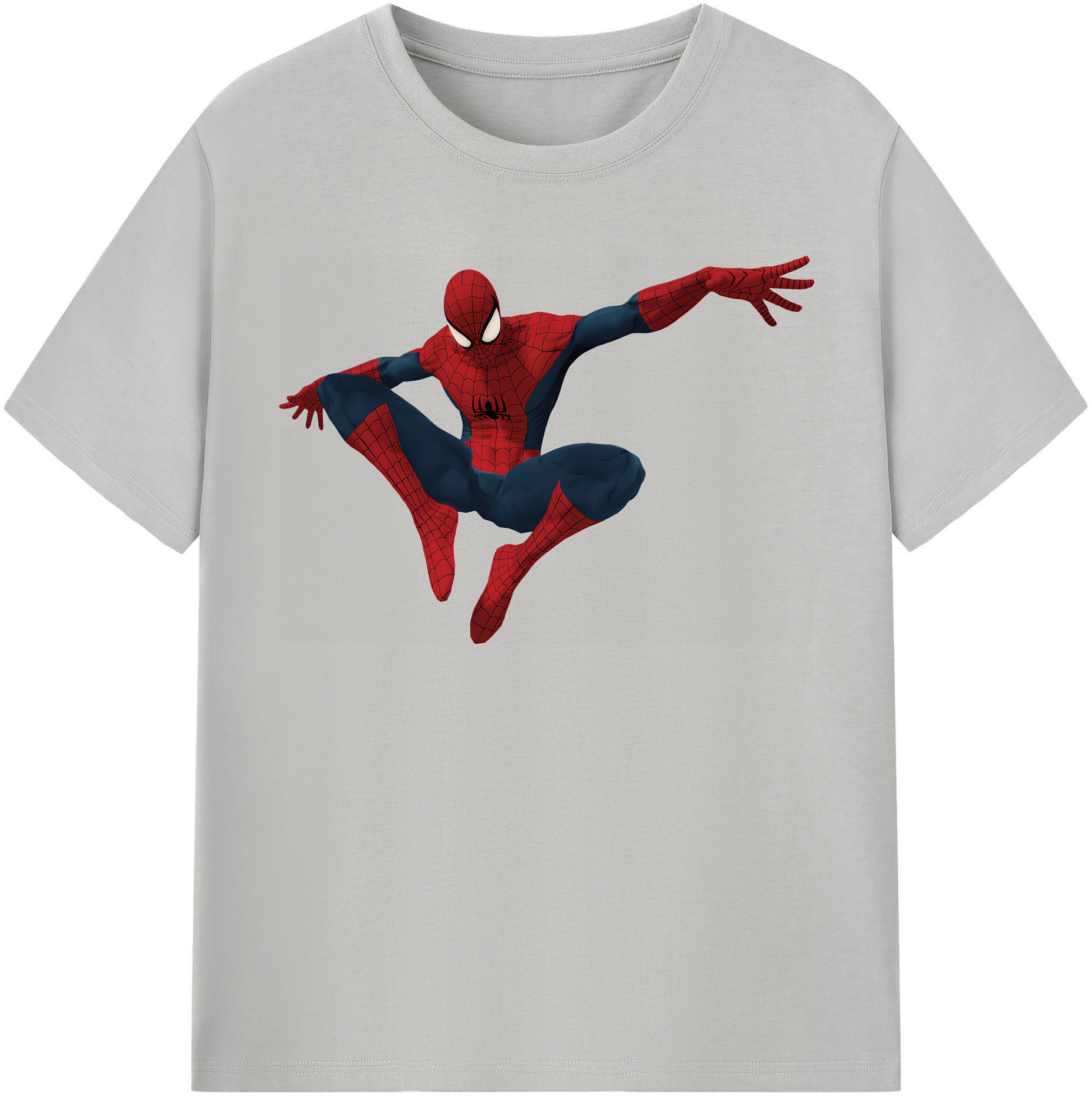 （画像用） Spider Man スパイダーマン 綿100％半袖Tシャツ（フロントプリント）