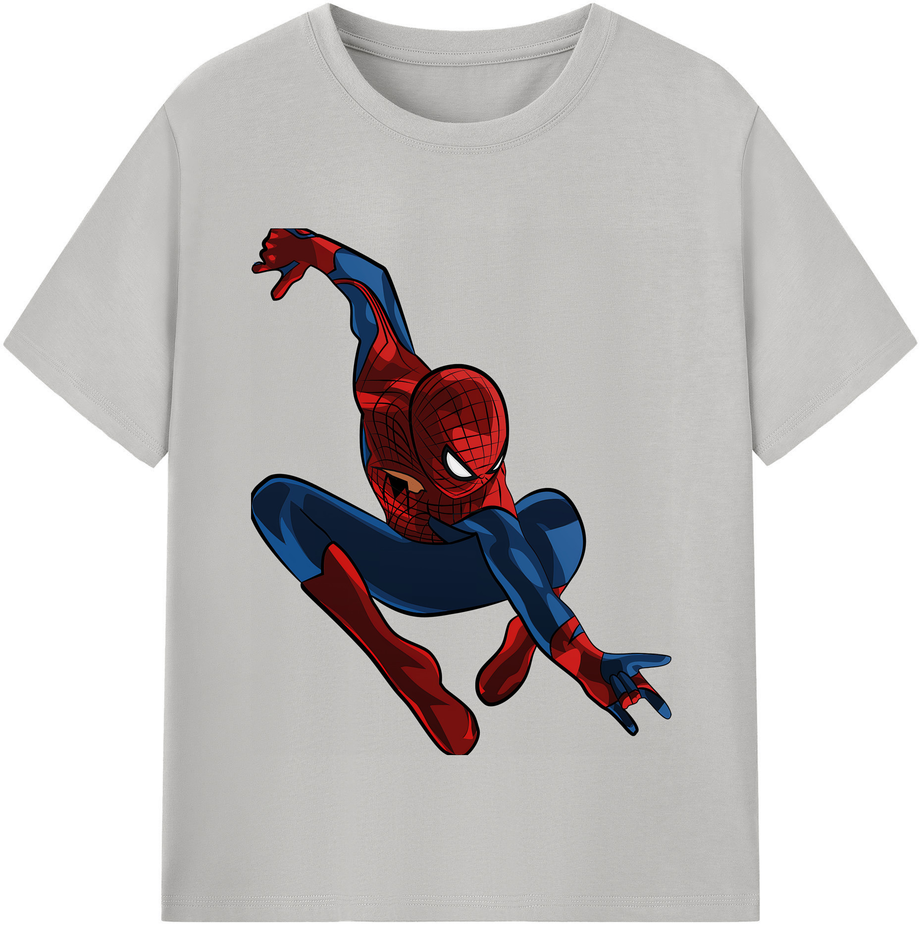 （画像用） Spider Man スパイダーマン 綿100％半袖Tシャツ（フロントプリント）