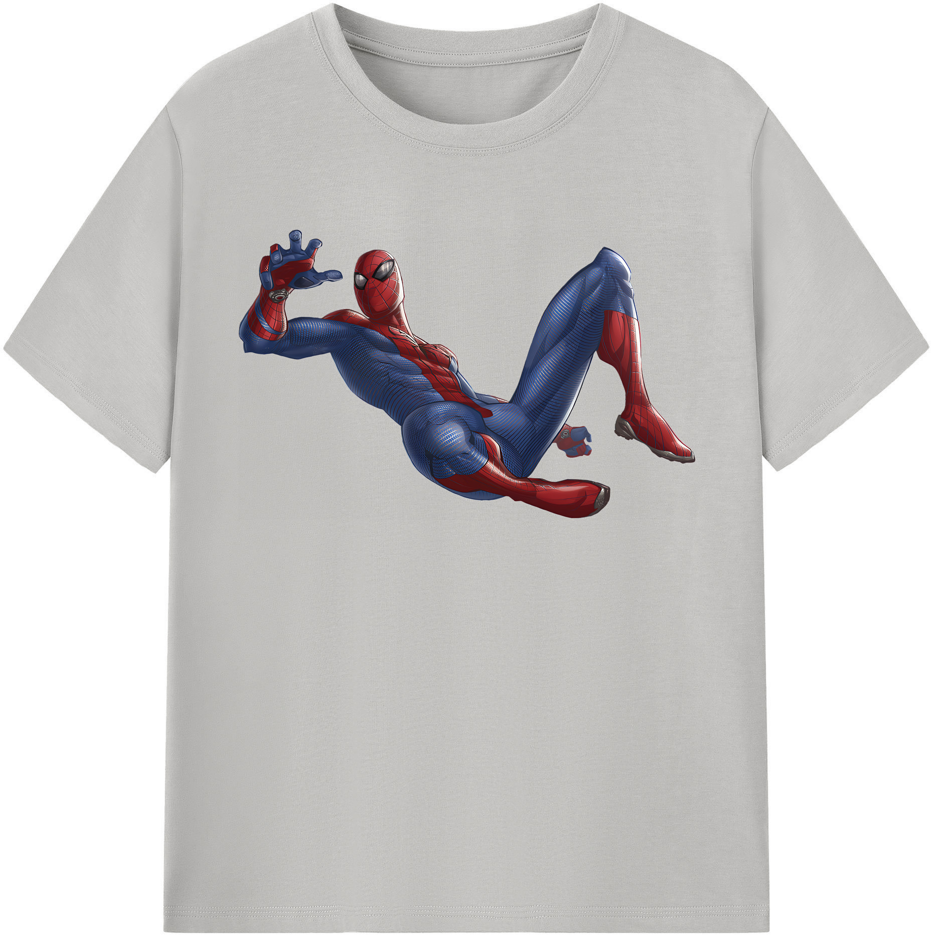 （画像用） Spider Man スパイダーマン 綿100％半袖Tシャツ（フロントプリント）