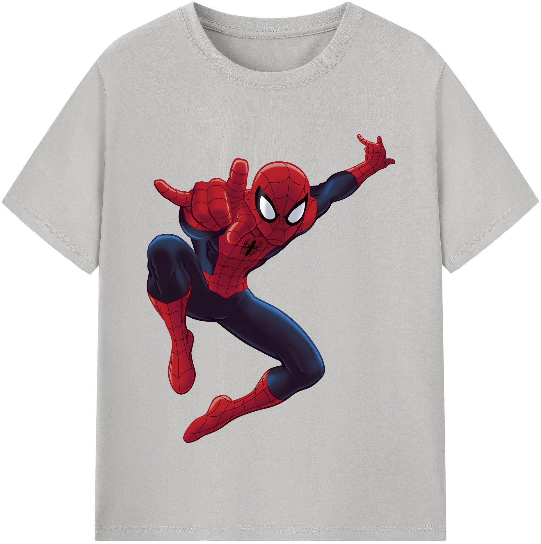 （画像用） Spider Man スパイダーマン 綿100％半袖Tシャツ（フロントプリント）