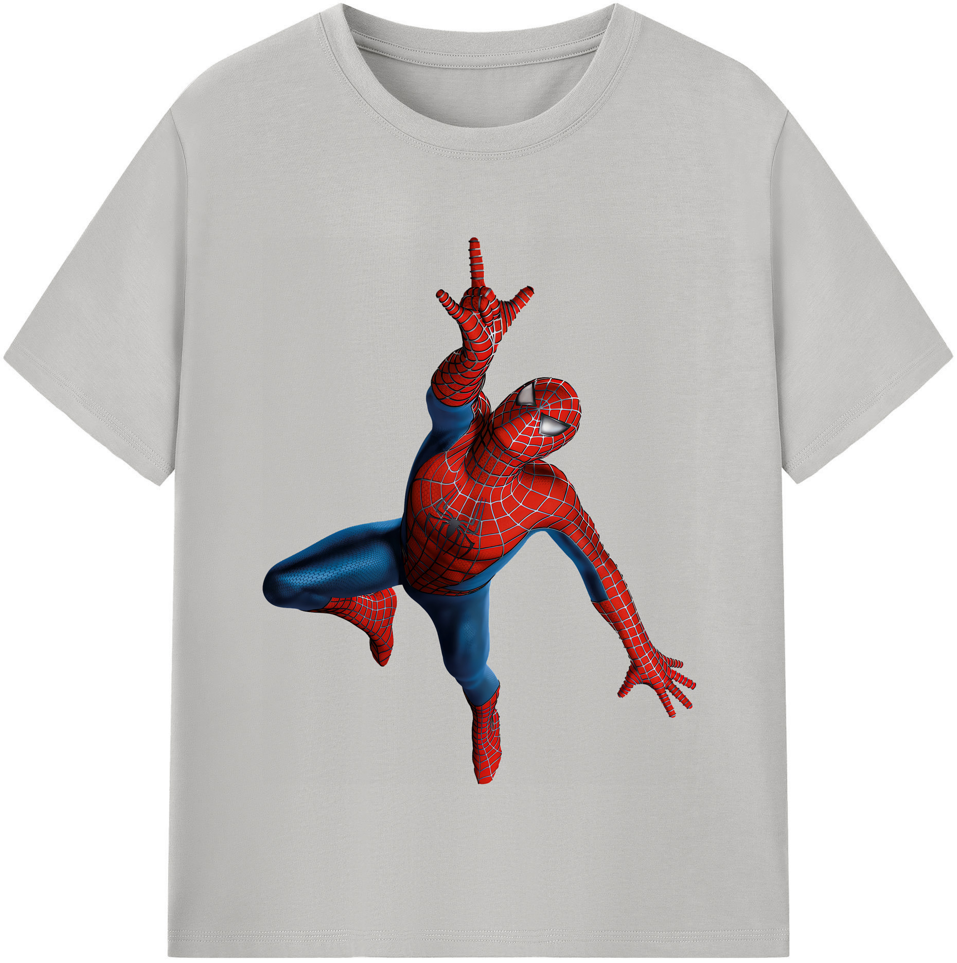（画像用） Spider Man スパイダーマン 綿100％半袖Tシャツ（フロントプリント）