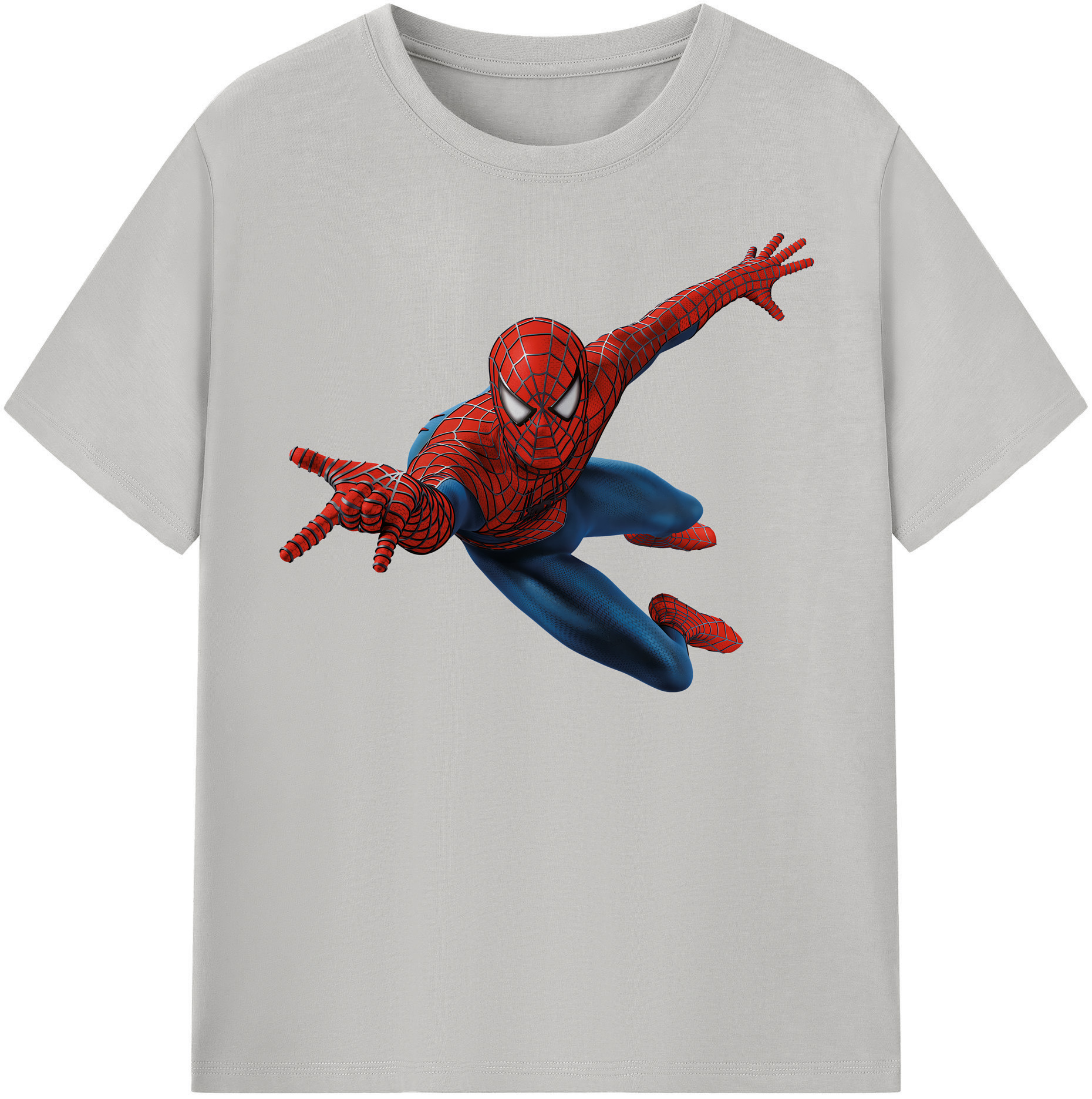 （画像用） Spider Man スパイダーマン 綿100％半袖Tシャツ（フロントプリント）