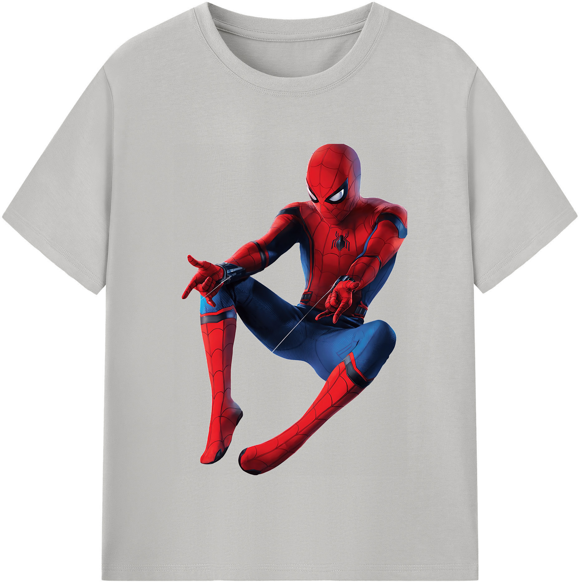 （画像用） Spider Man スパイダーマン 綿100％半袖Tシャツ（フロントプリント）