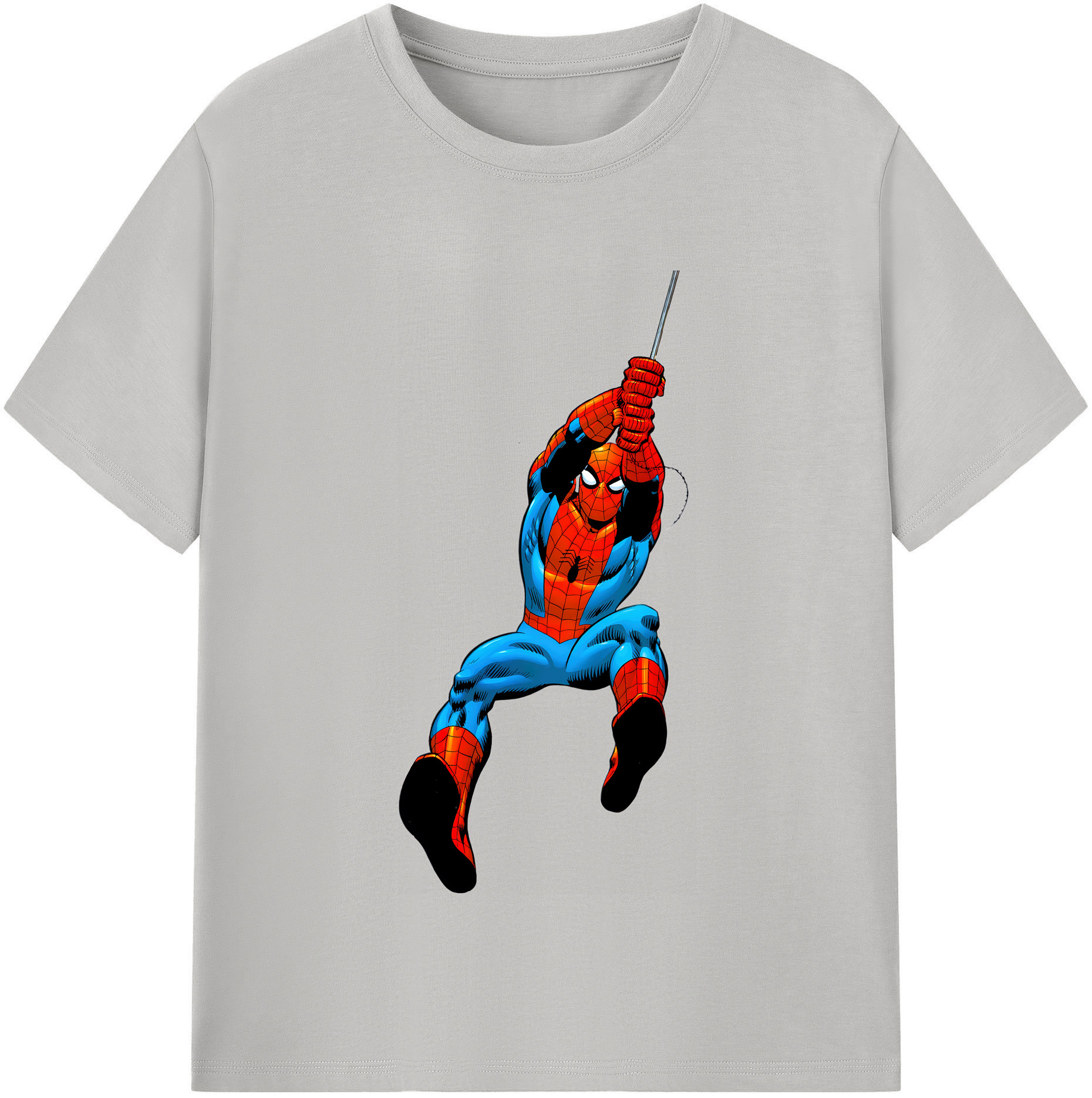 （画像用） Spider Man スパイダーマン 綿100％半袖Tシャツ（フロントプリント）