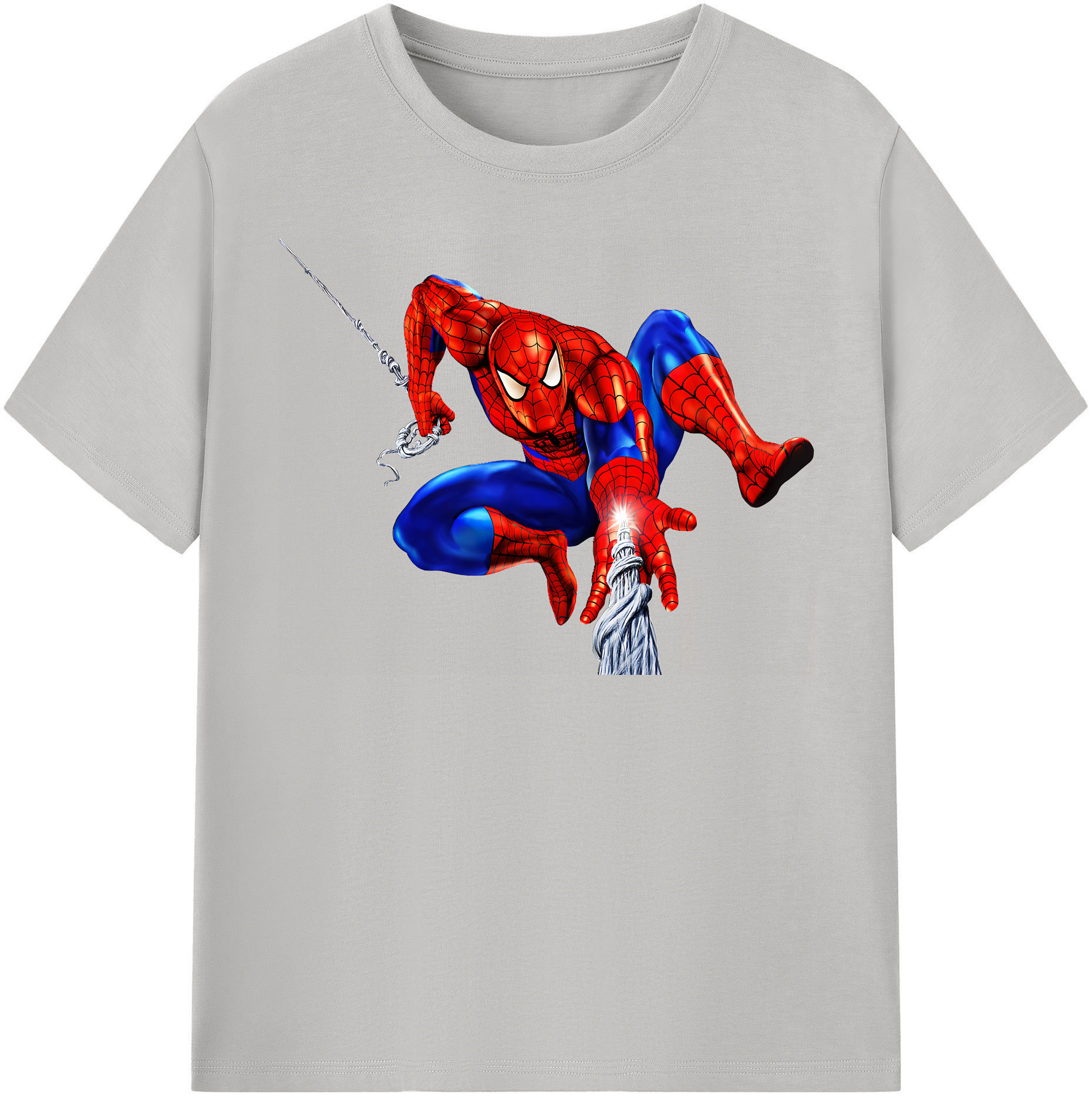 （画像用） Spider Man スパイダーマン 綿100％半袖Tシャツ（フロントプリント）