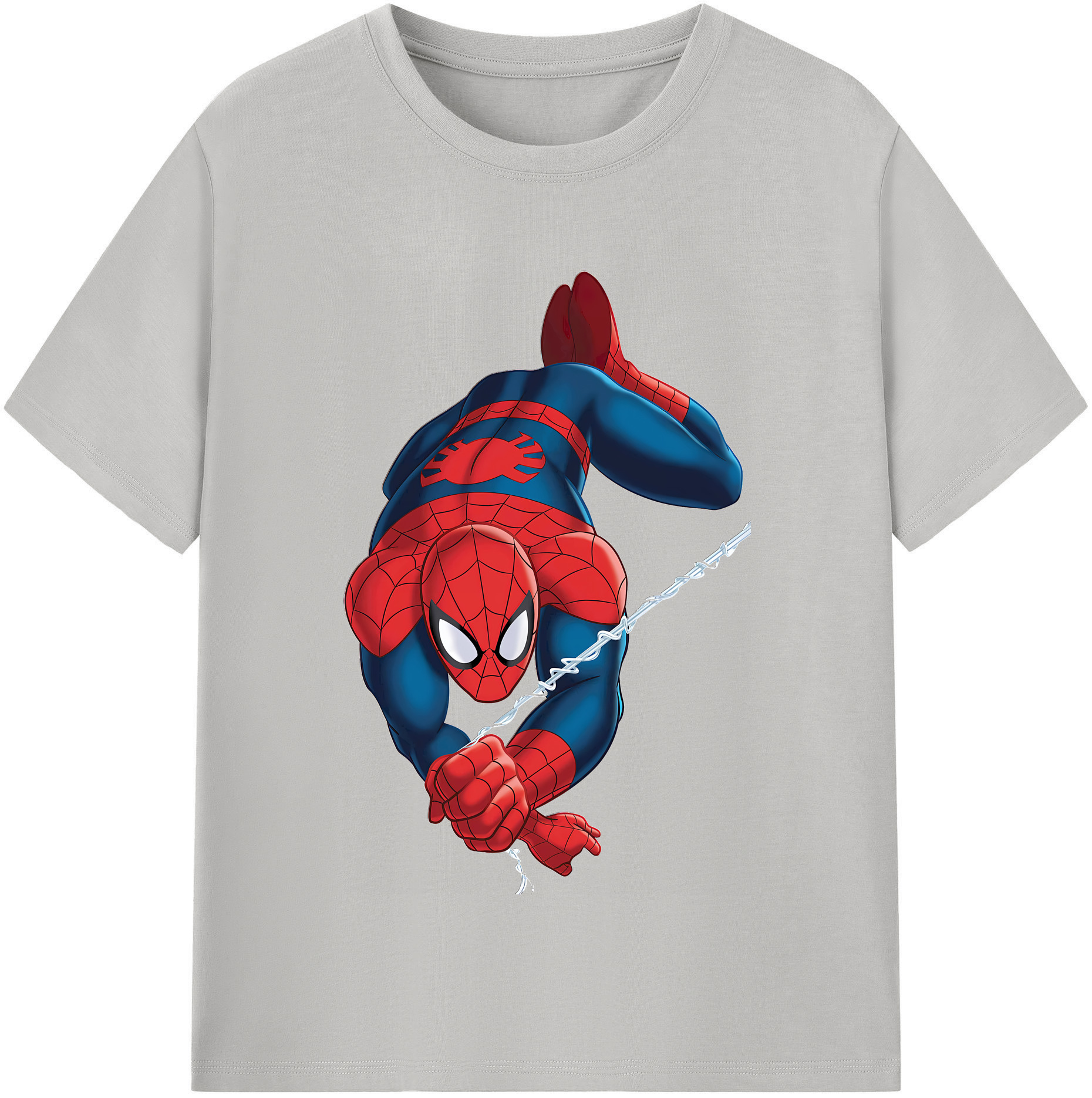（画像用） Spider Man スパイダーマン 綿100％半袖Tシャツ（フロントプリント）