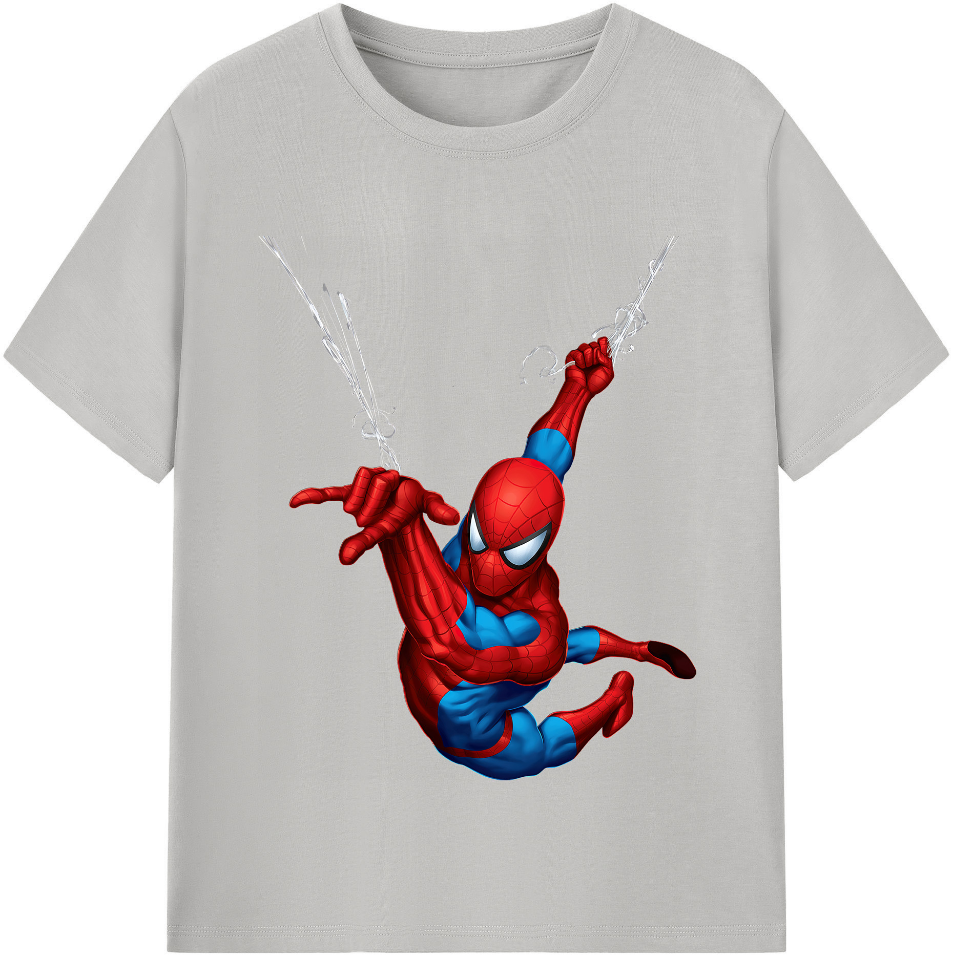 （画像用） Spider Man スパイダーマン 綿100％半袖Tシャツ（フロントプリント）