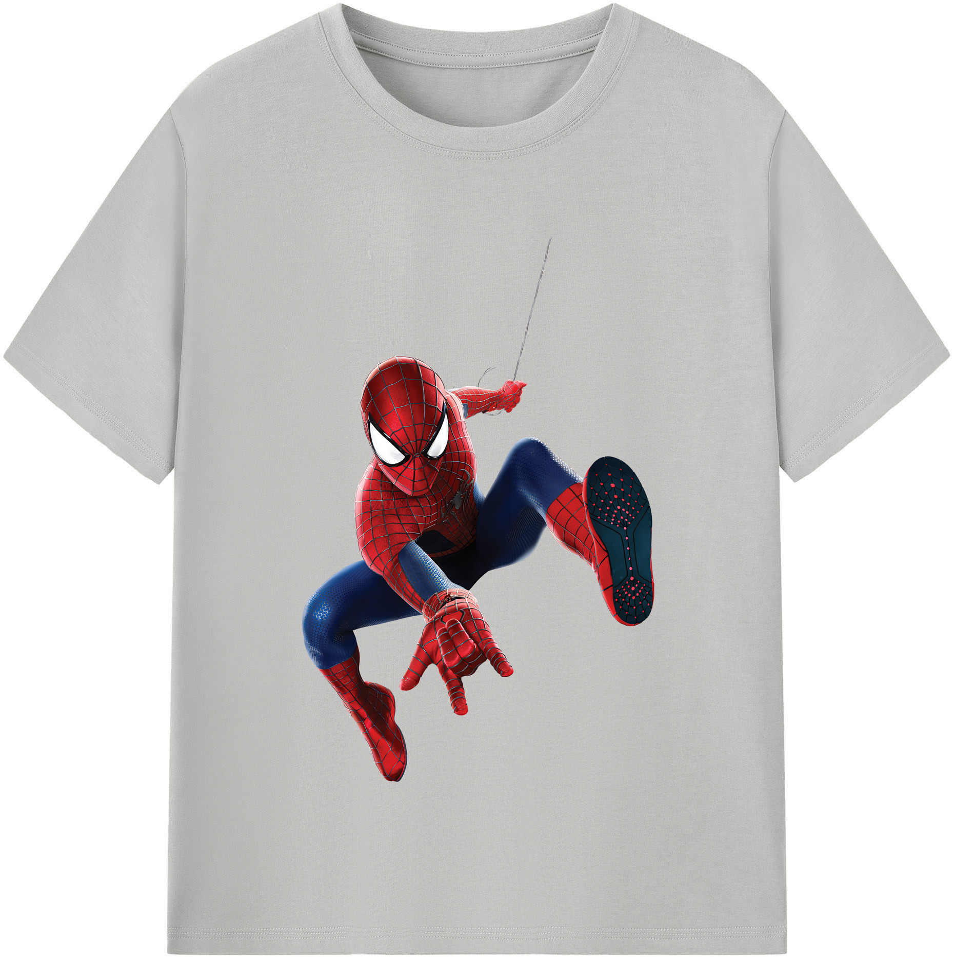 Spider Man スパイダーマン 綿100％半袖Tシャツ（フロントプリント）