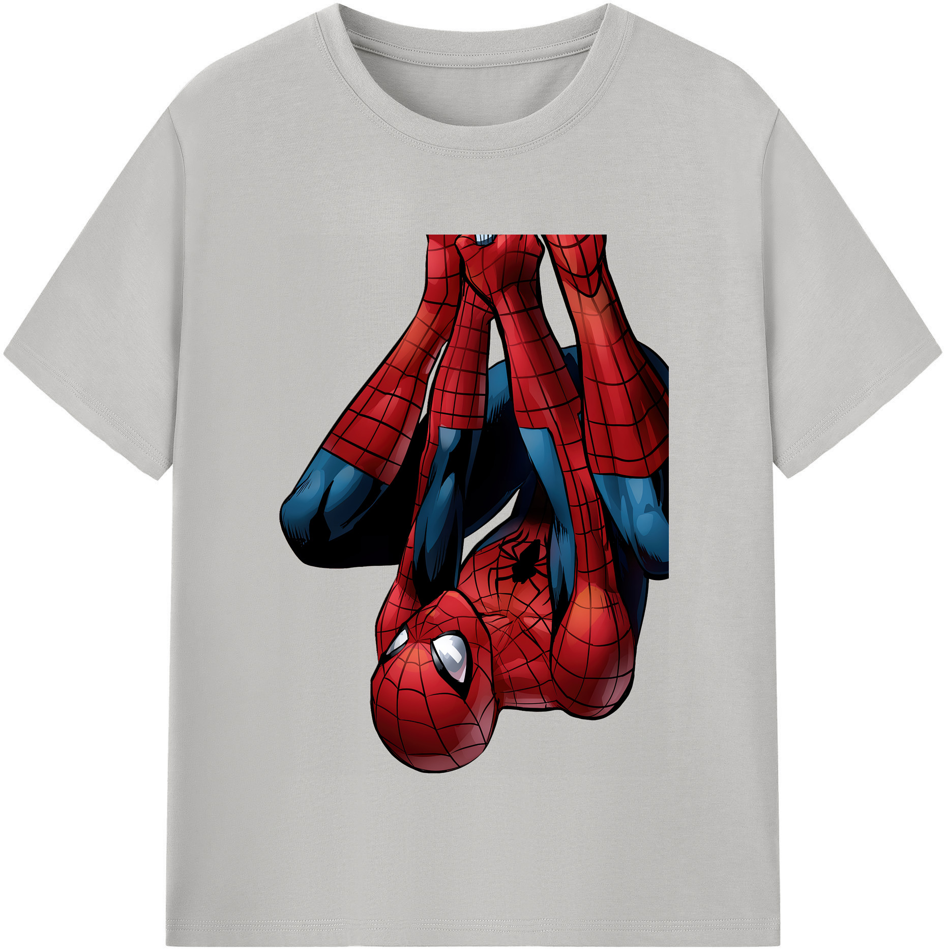 （画像用） Spider Man スパイダーマン 綿100％半袖Tシャツ（フロントプリント）