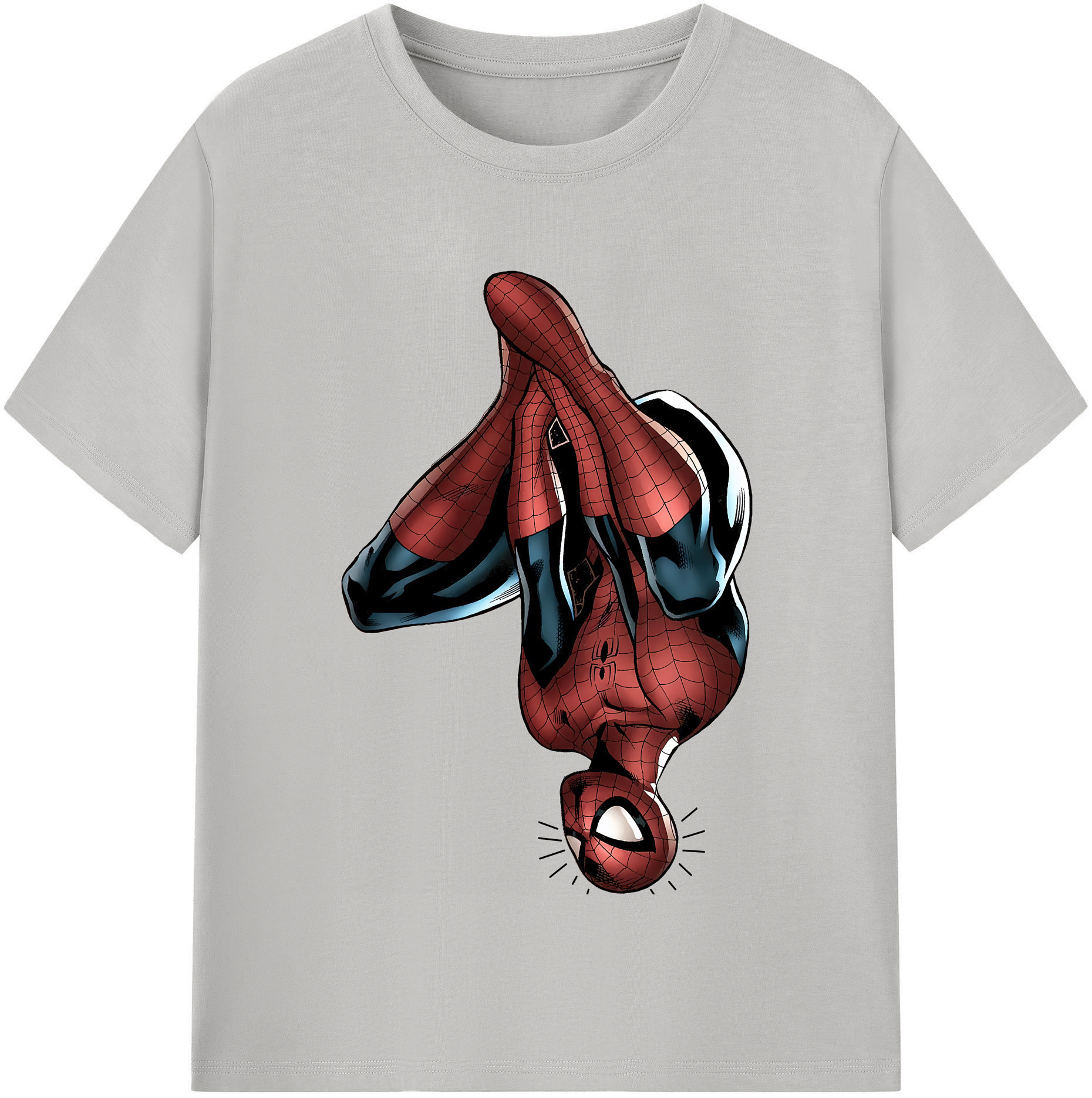 （画像用） Spider Man スパイダーマン 綿100％半袖Tシャツ（フロントプリント）